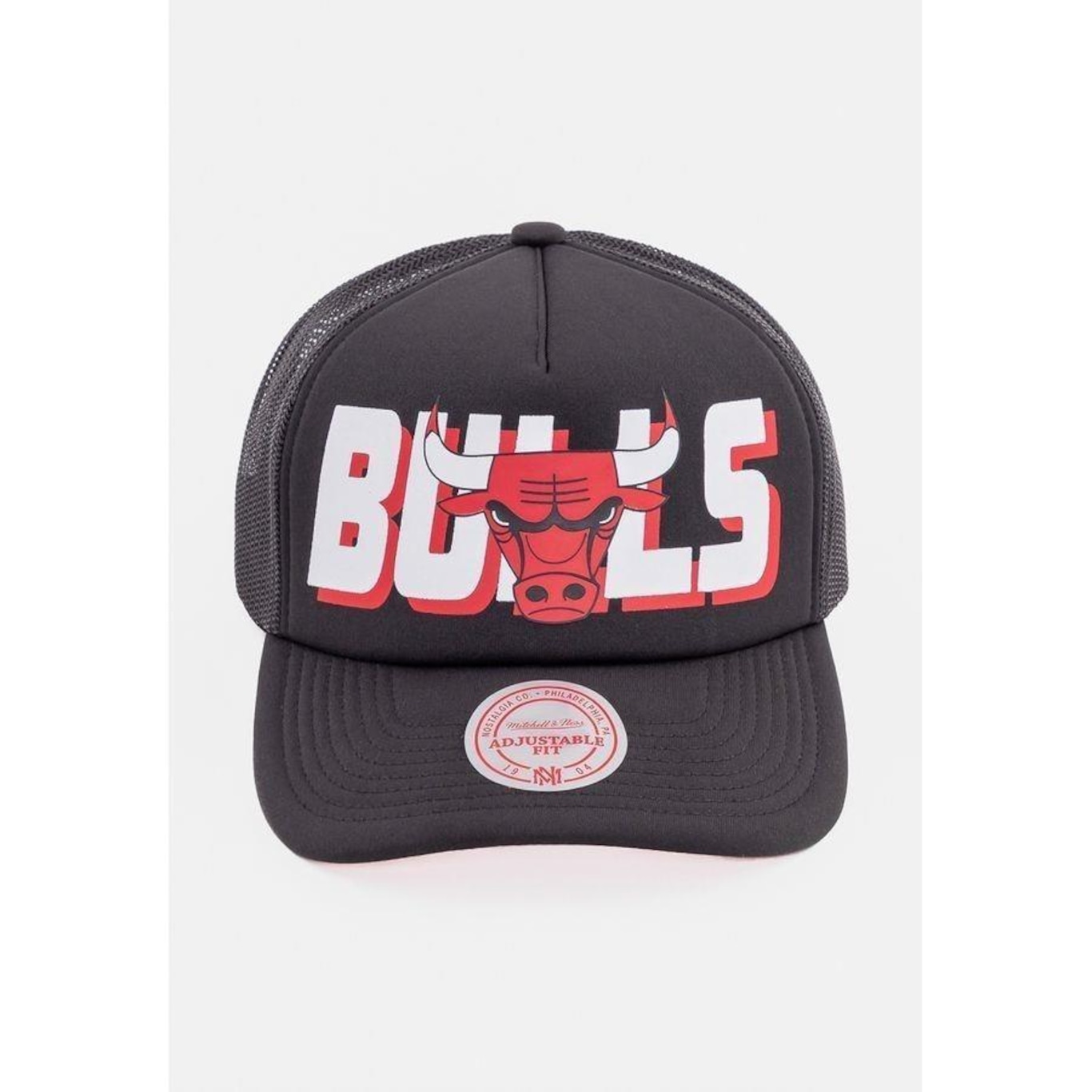 Boné Aba Curva Mitchell & Ness Chicago Bulls - Adulto - Foto 1