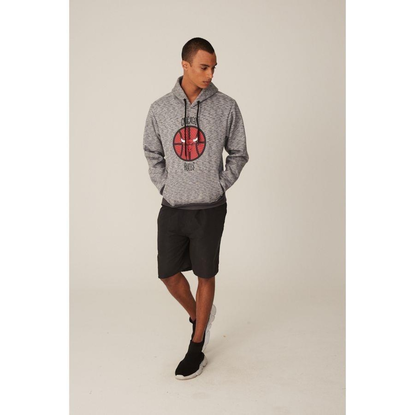 Blusão de Moletom com Capuz Nba Chicago Bulls - Masculino - Foto 2