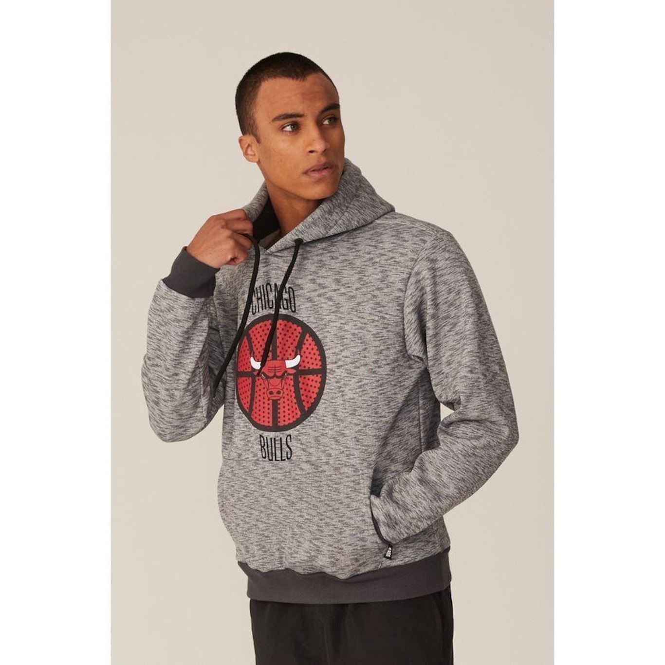 Blusão de Moletom com Capuz Nba Chicago Bulls - Masculino - Foto 5