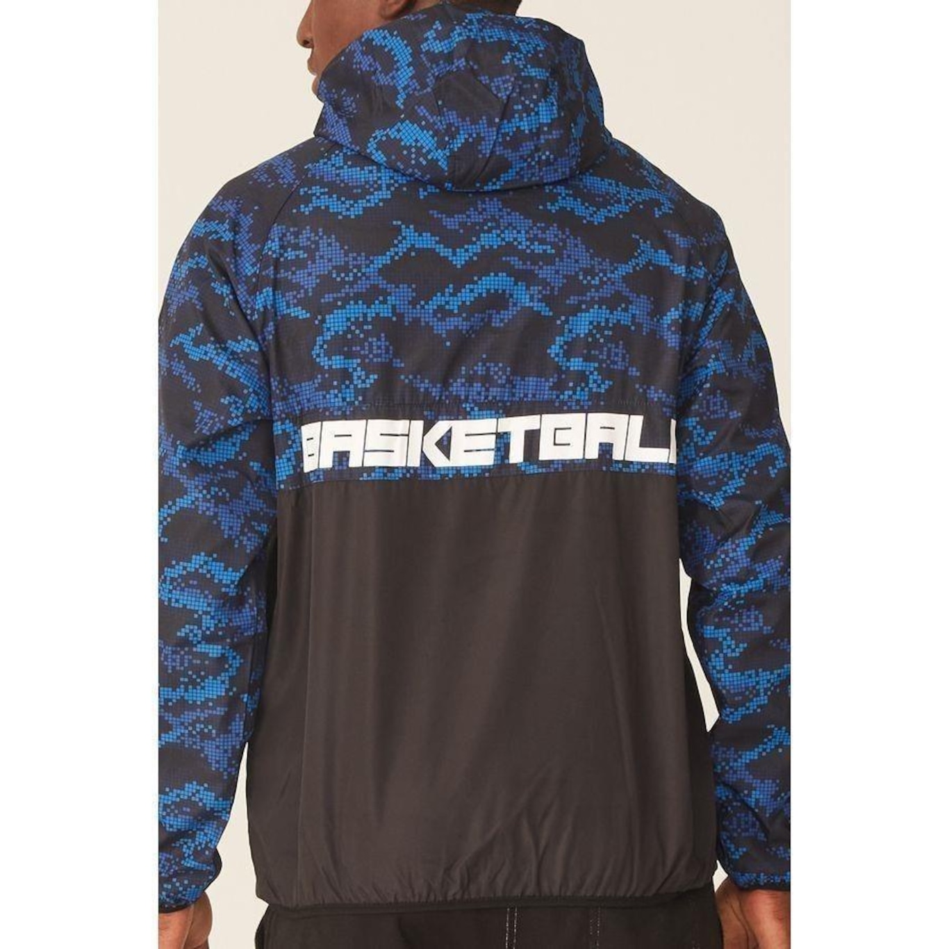 Jaqueta Corta Vento com Capuz Nba Anorak - Masculina - Foto 2