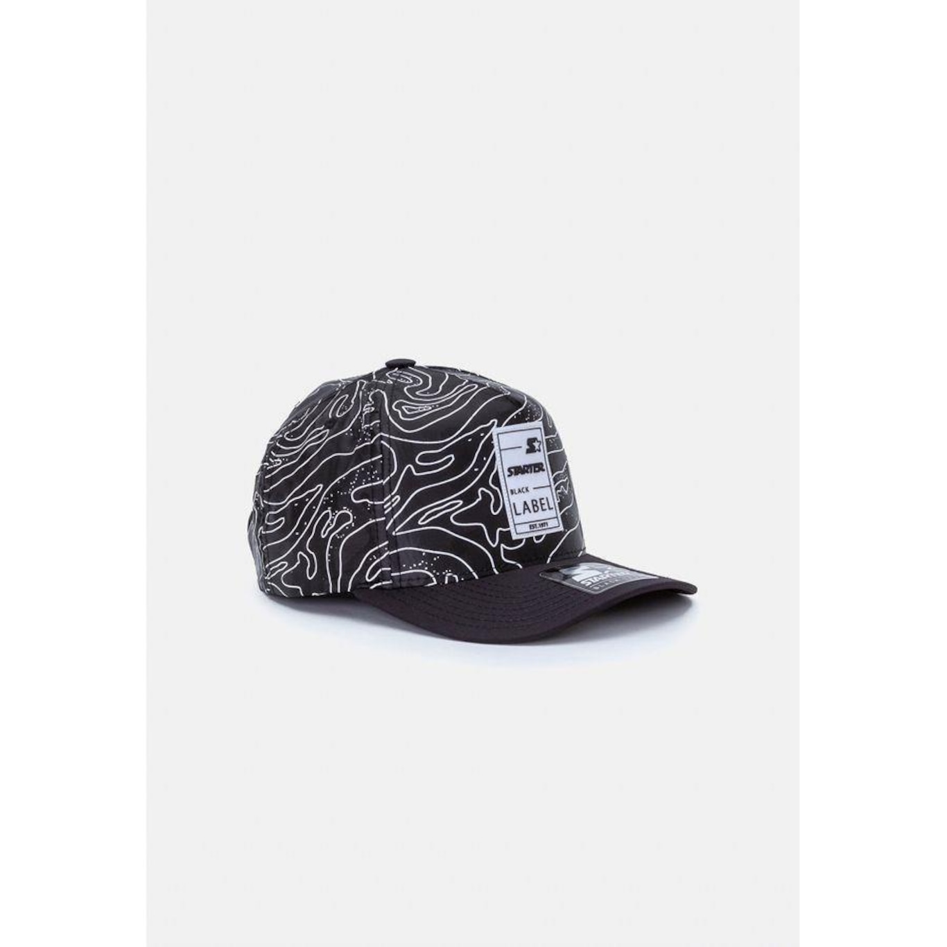 Boné Starter Aba Curva Snapback Preto - Starter - Foto 3