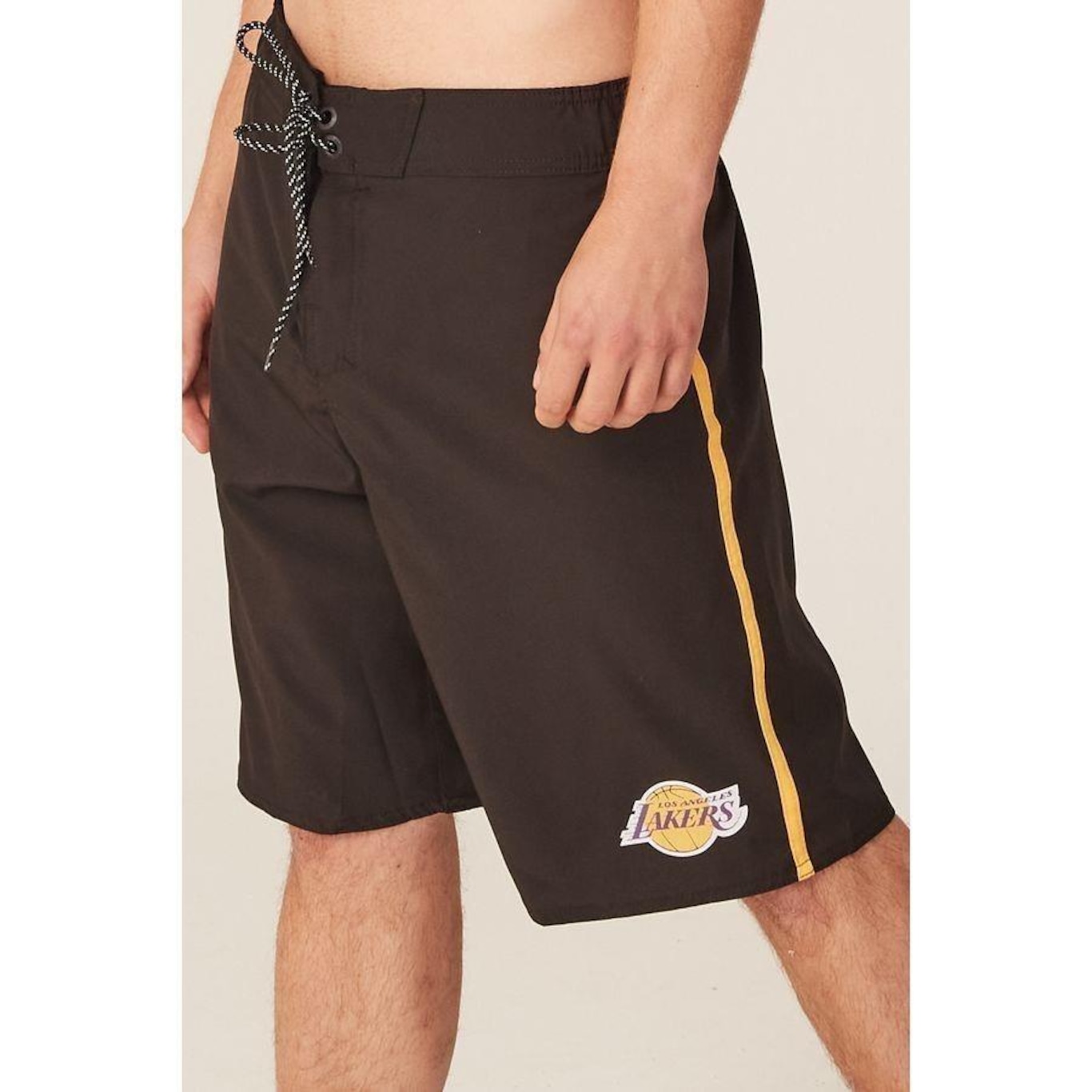 Bermuda Boardshort Nba com Elástico Los Angeles Lakers - Masculina - Foto 3