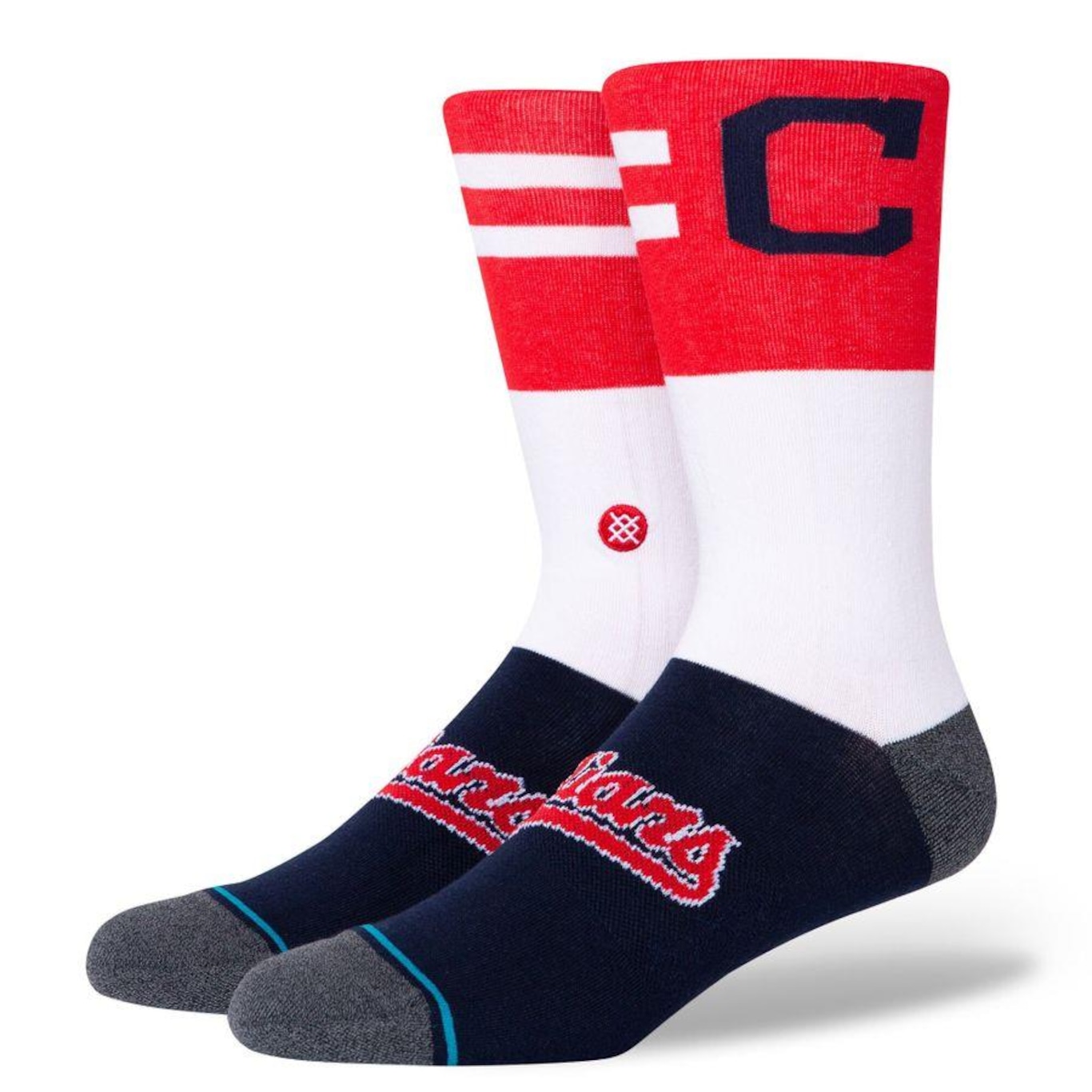 Meia Cano Alto Stance Cleveland Indians Color - Unissex - Foto 1