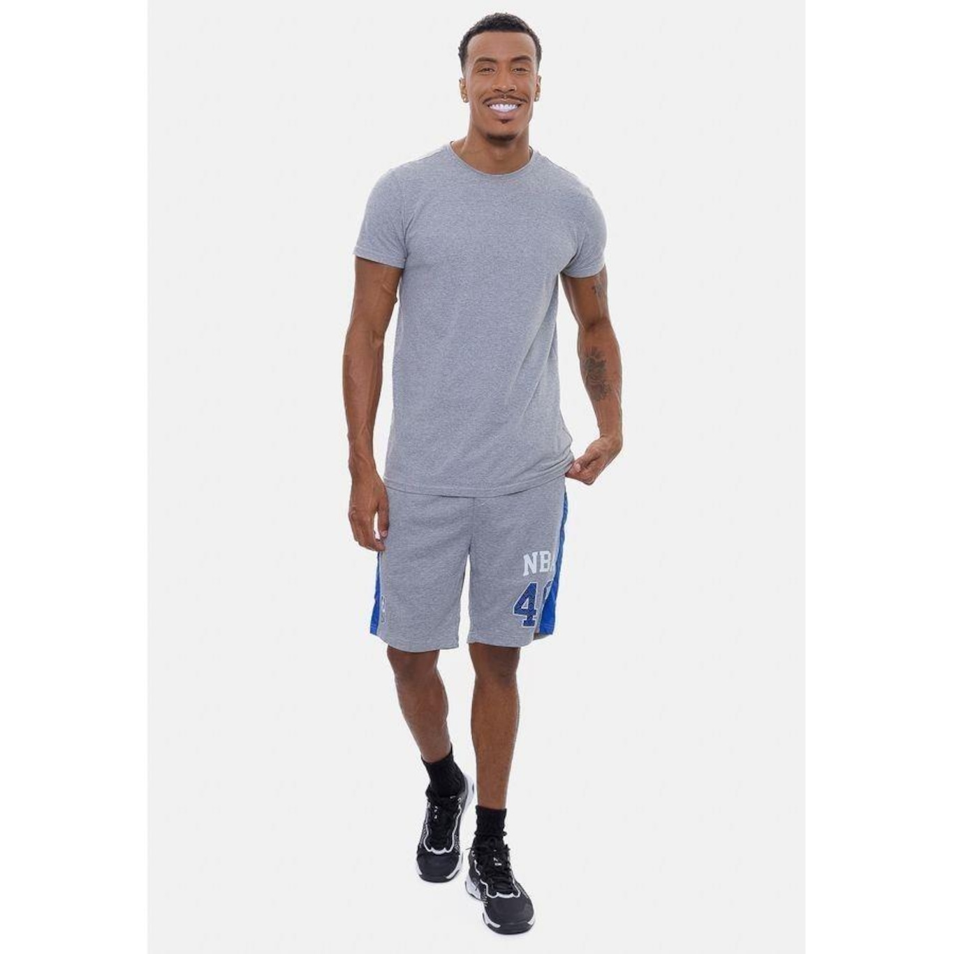 Bermuda Nba Moletom Basketball - Masculina - Foto 4