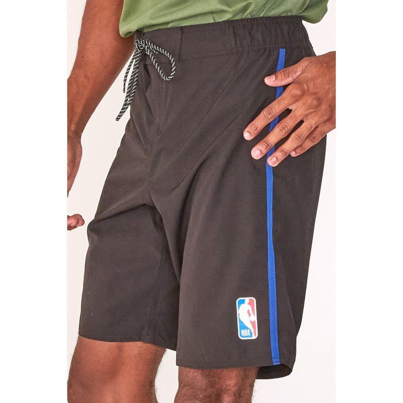 Bermuda Boardshort Nba com Elástico - Masculina - Foto 1