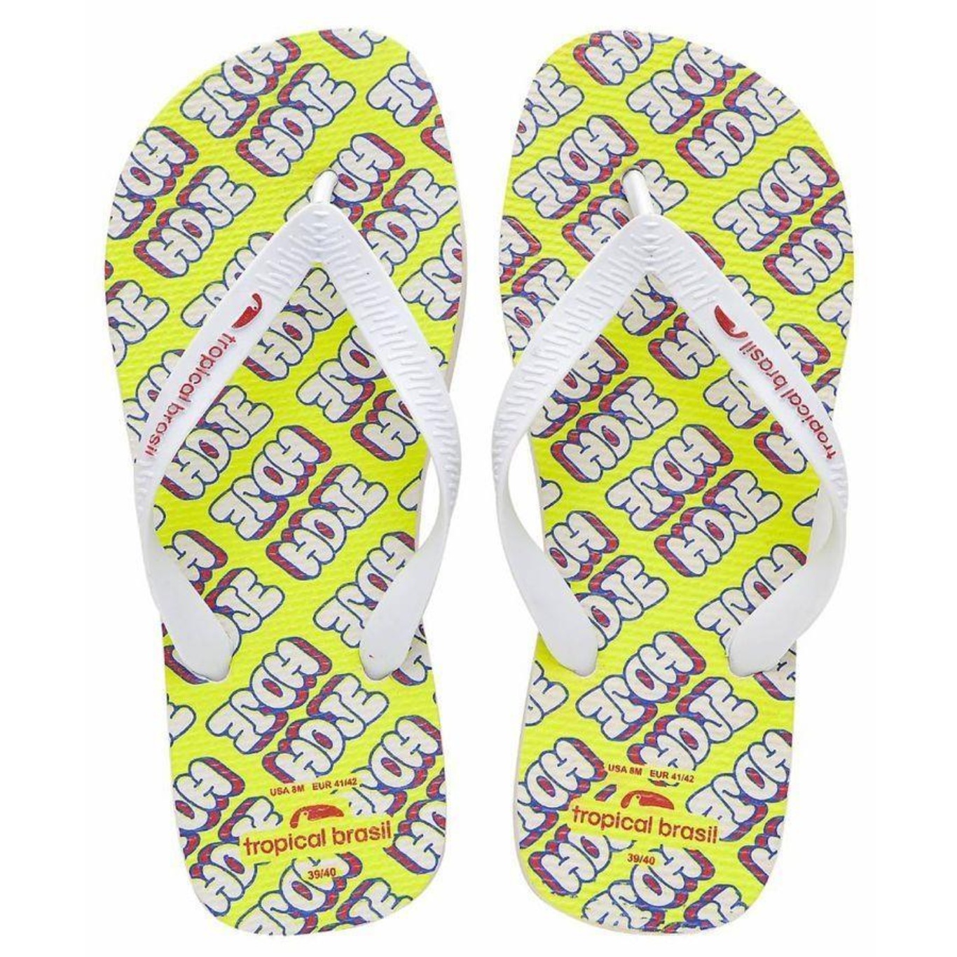 Chinelo Tropical Brasil Frases Flip Flop Tropical Brasil - Feminino - Foto 2