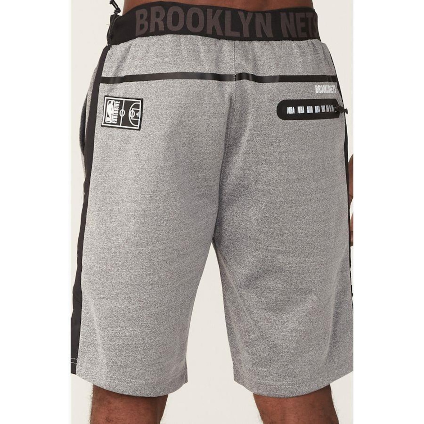 Bermuda Nba Sintética Brooklyn Nets - Masculina - Foto 2