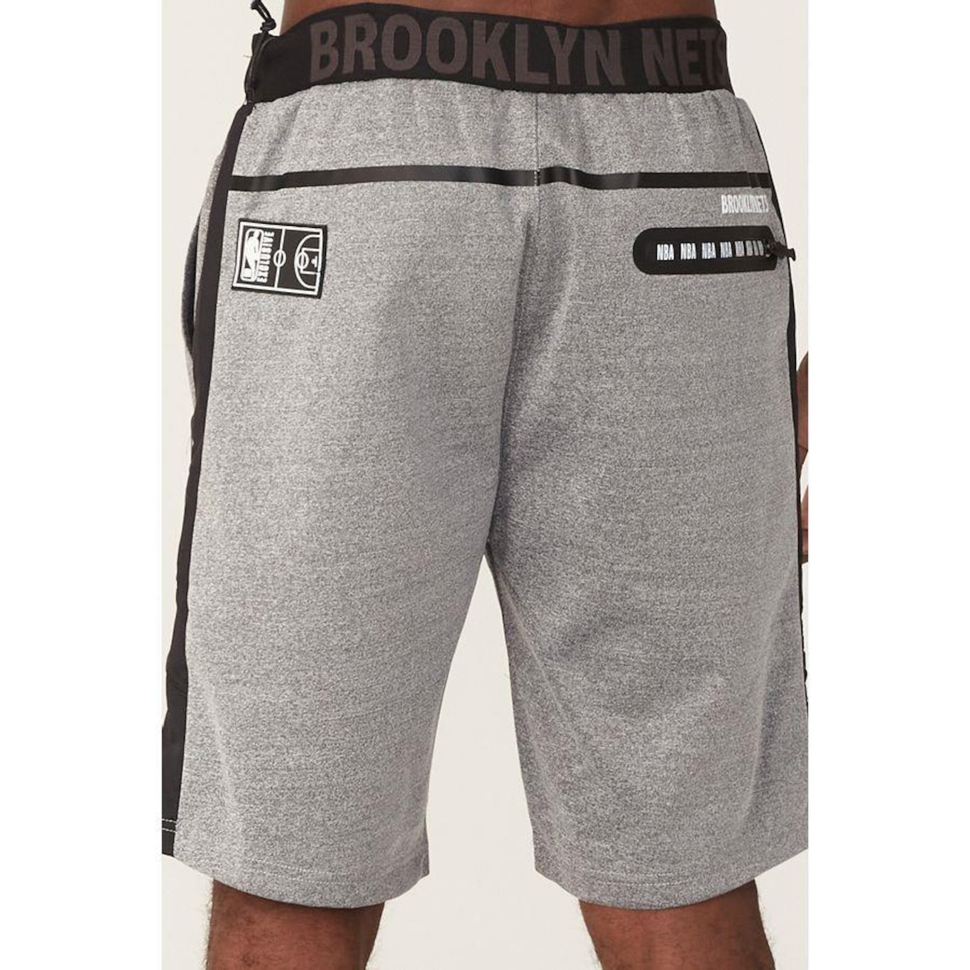 Bermuda Nba Sintética Brooklyn Nets - Masculina - Foto 5