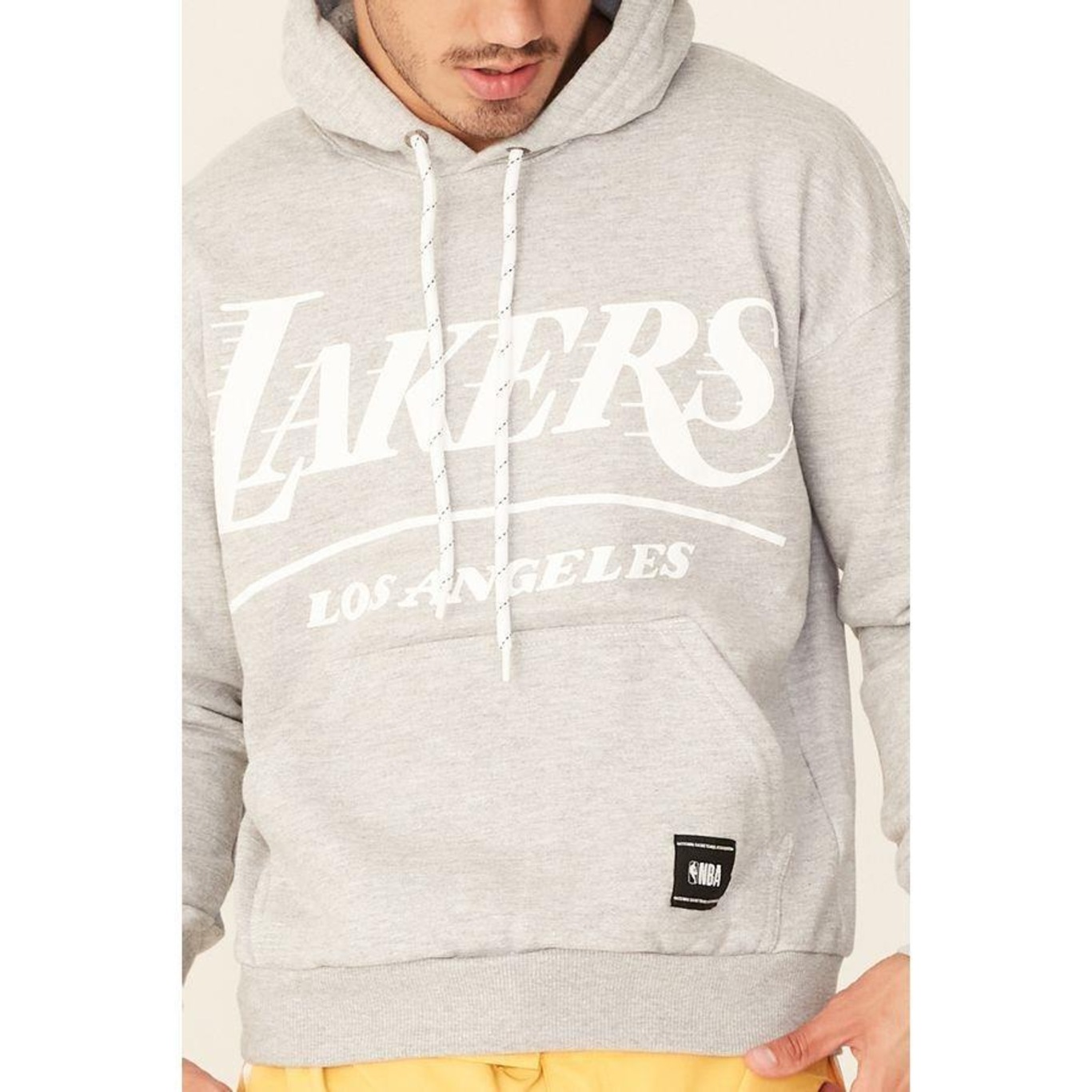 Blusão de Moletom com Capuz Nba Los Angeles Lakers - Masculino - Foto 3