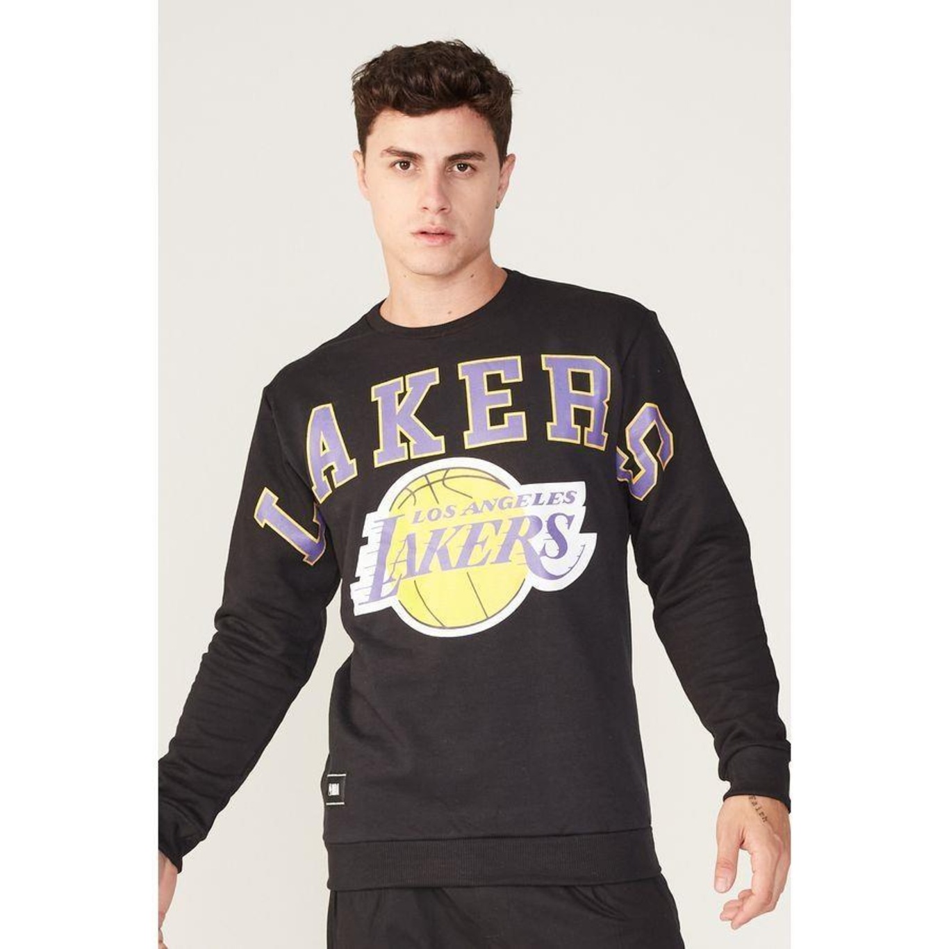 Blusão de Moletom com Capuz Nba Los Angeles Lakers - Masculino - Foto 3