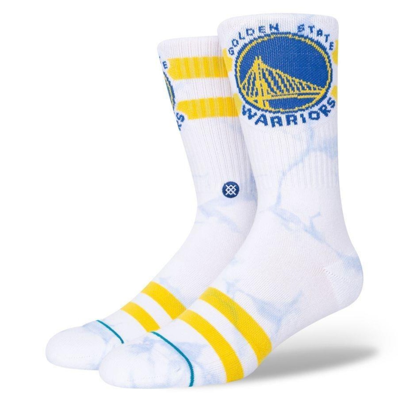 Meia Cano Alto Stance NBA Warriors Dyed - 36 a 44 - Unissex | Centauro