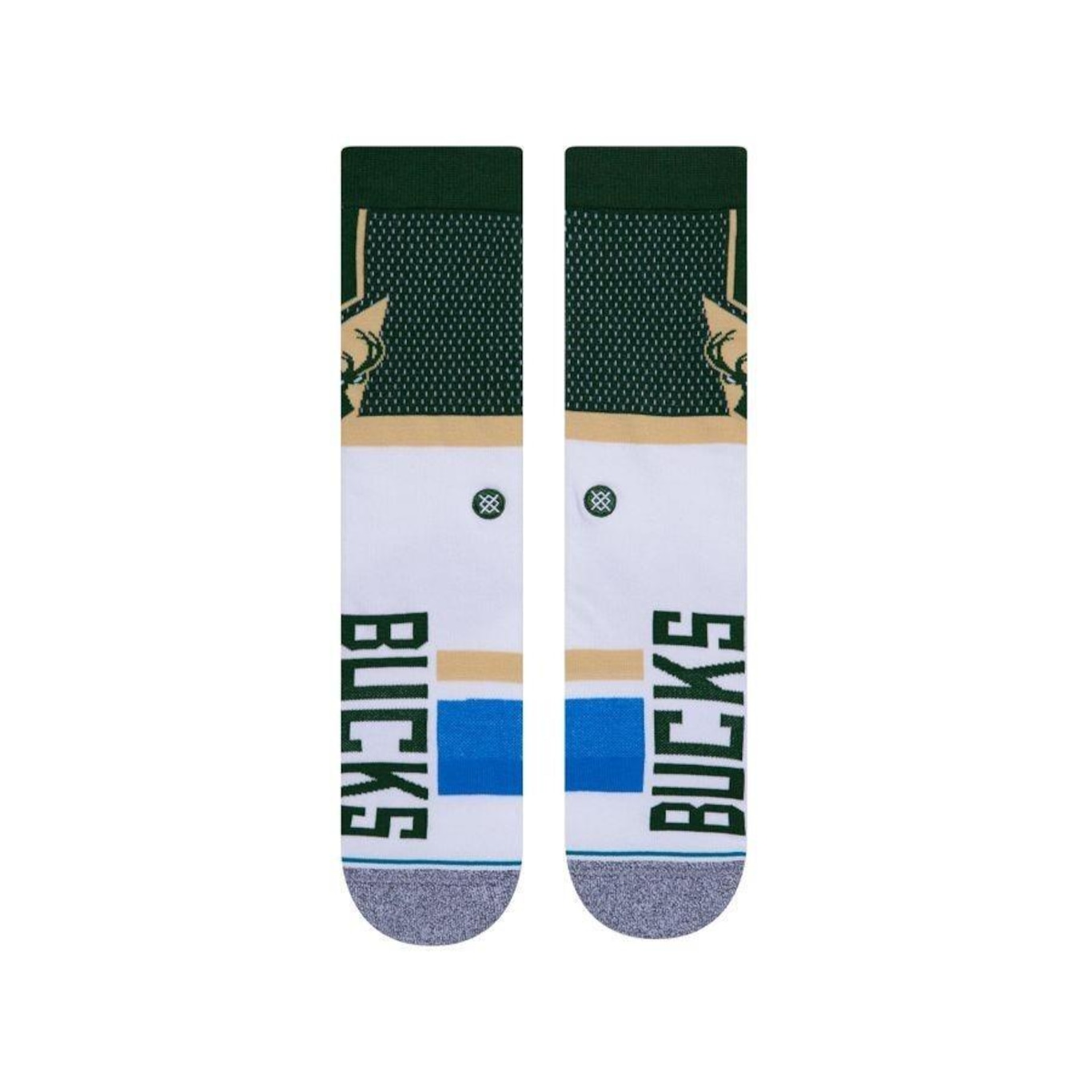 Meia Cano Alto Stance NBA Bucks Shortcut 2 - 36 a 44 - Unissex - Foto 3