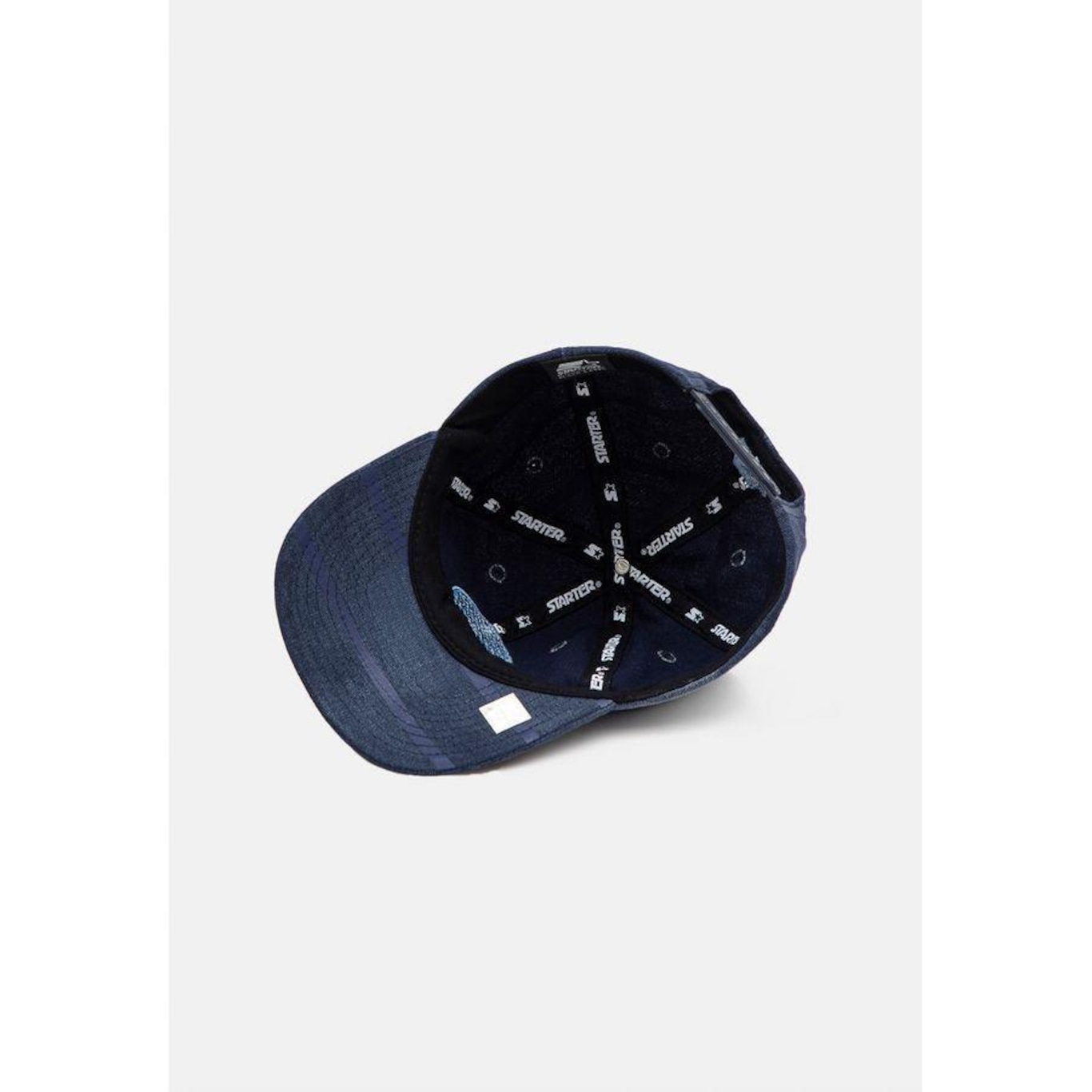 Boné Starter Aba Curva Snapback Cotton Washed Azul Marinho - Starter - Foto 4