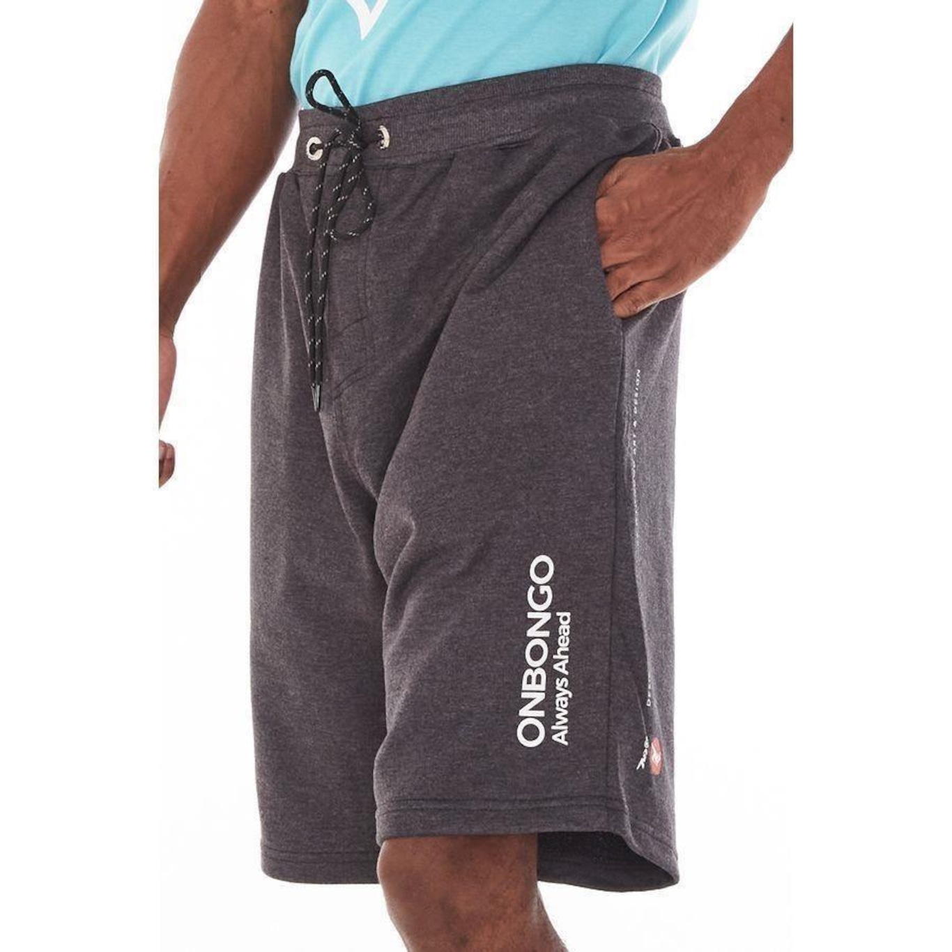 Bermuda Onbongo Plus Size Moletom - Masculina - Foto 2