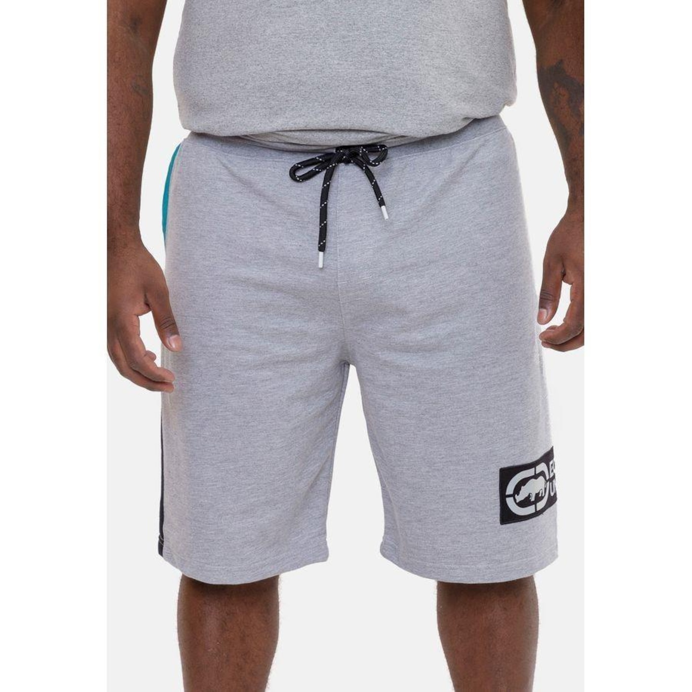 Bermuda Ecko Moletom Plus Size Zig - Masculina - Foto 1