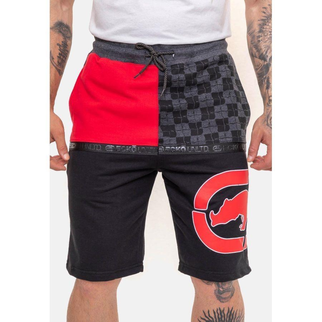 Bermuda Ecko Moletom Punk - Masculina - Foto 1