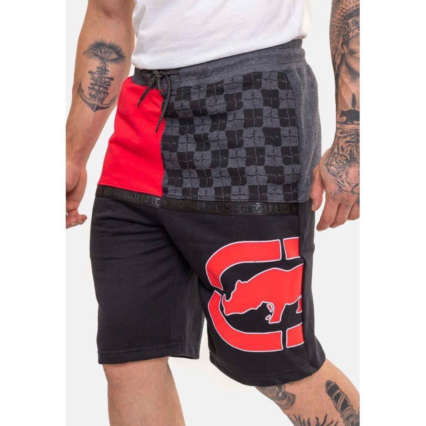 Bermuda Ecko Moletom Punk - Masculina - Foto 2