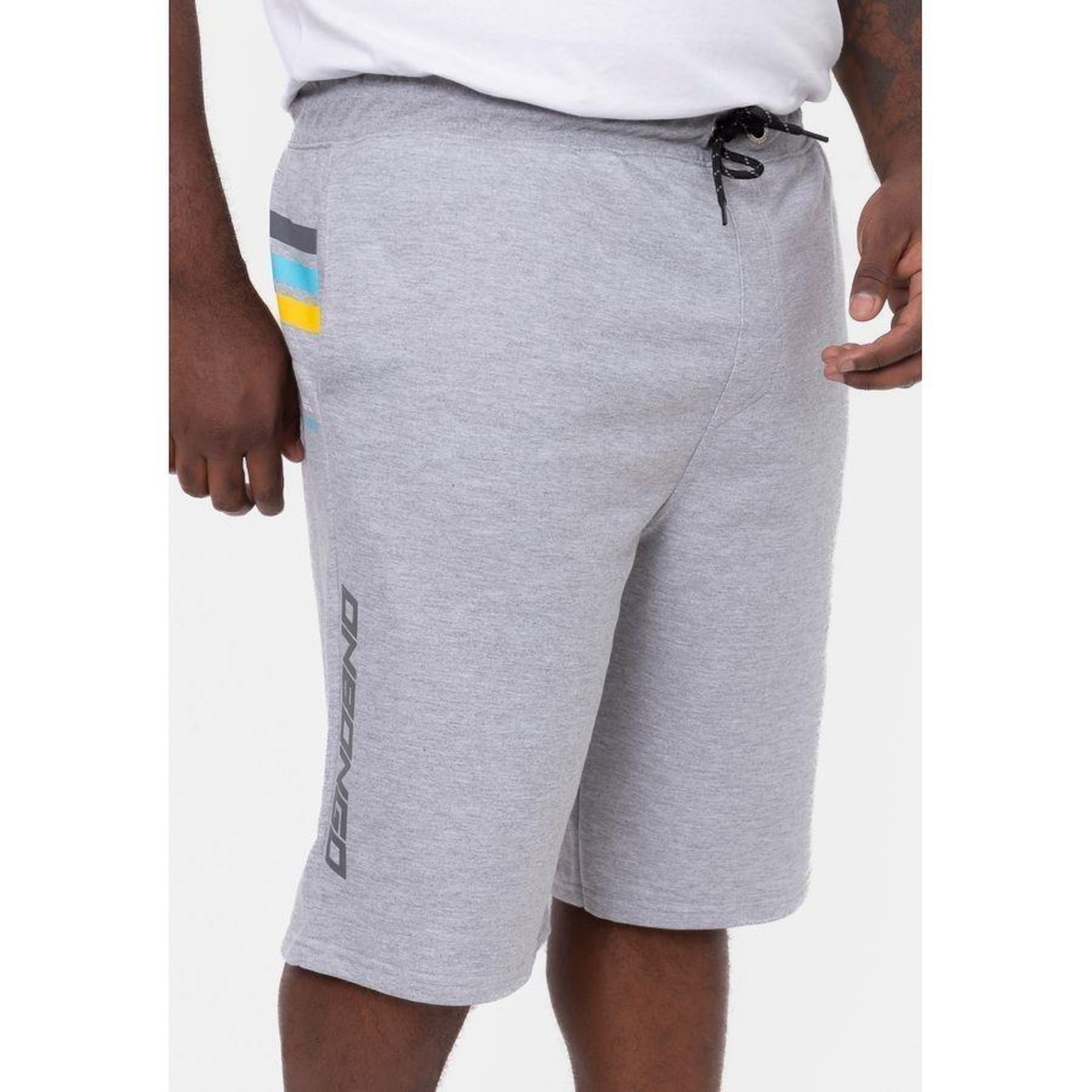 Bermuda Onbongo Moletom Plus Size Vick - Masculina - Foto 2