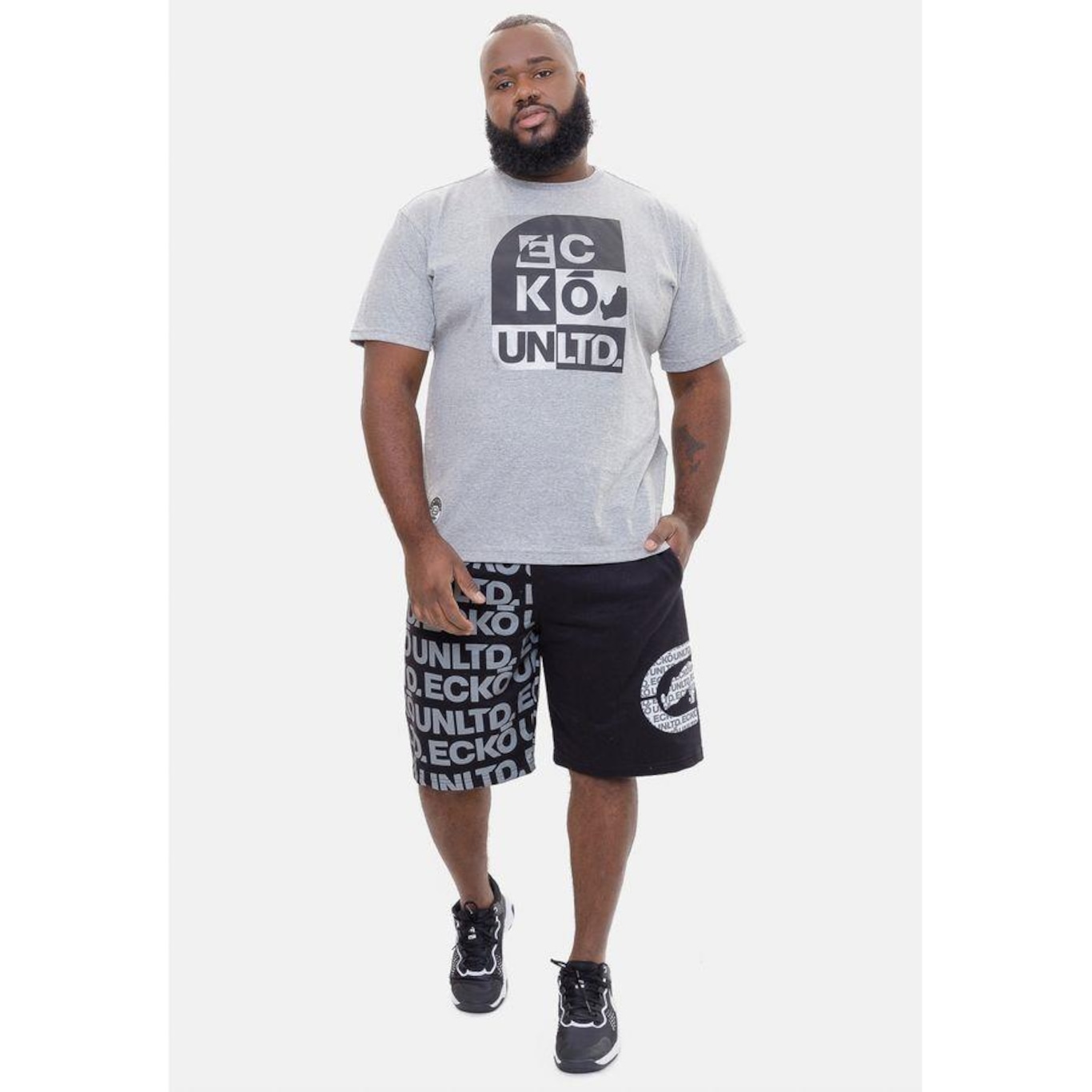 Bermuda Ecko Plus Size Class - Masculina - Foto 4