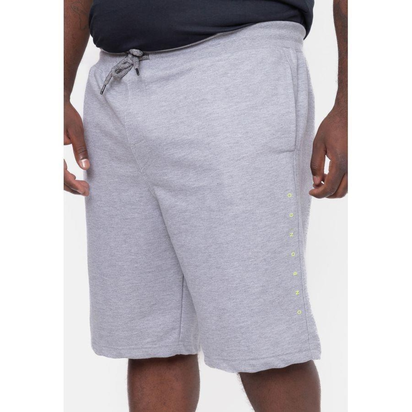 Bermuda Onbongo Moletom Plus Size Lion - Masculina - Foto 2