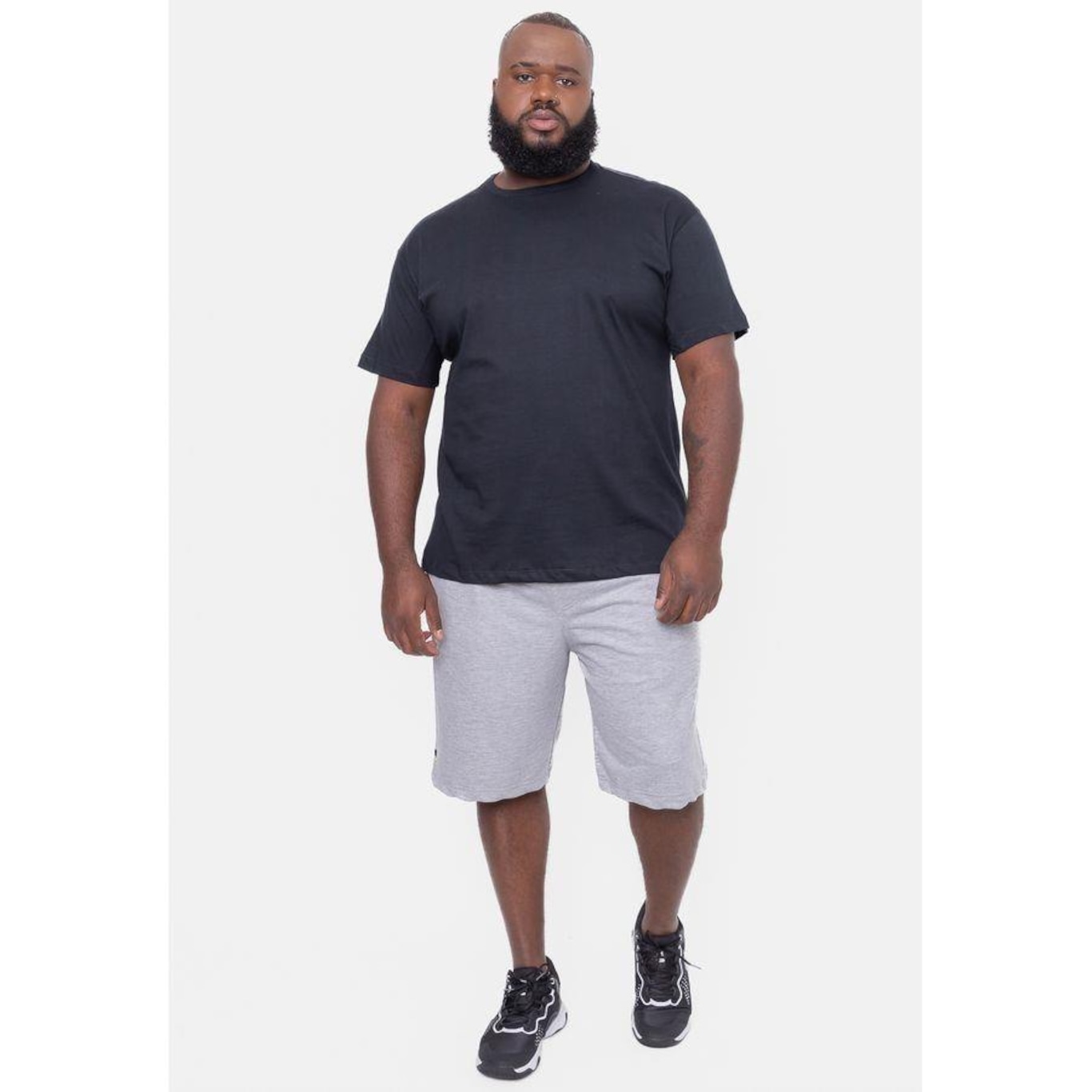 Bermuda Onbongo Moletom Plus Size Lion - Masculina - Foto 4