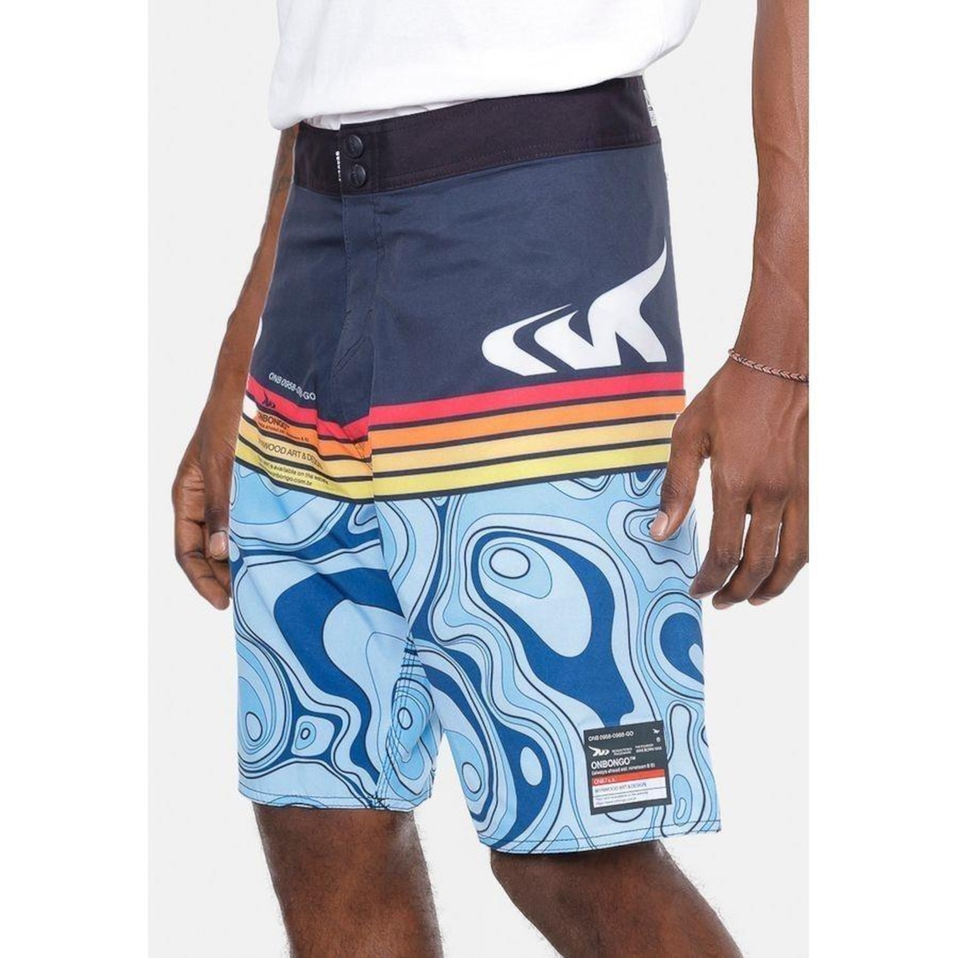 Bermuda Boardshort Onbongo Funny - Masculina - Foto 1