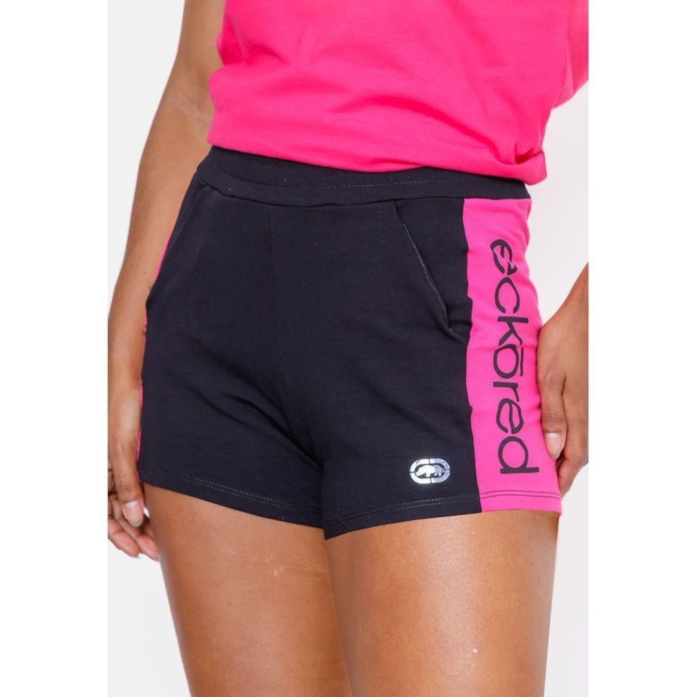 Shorts Ecko Recorte Ela - Feminino - Foto 1