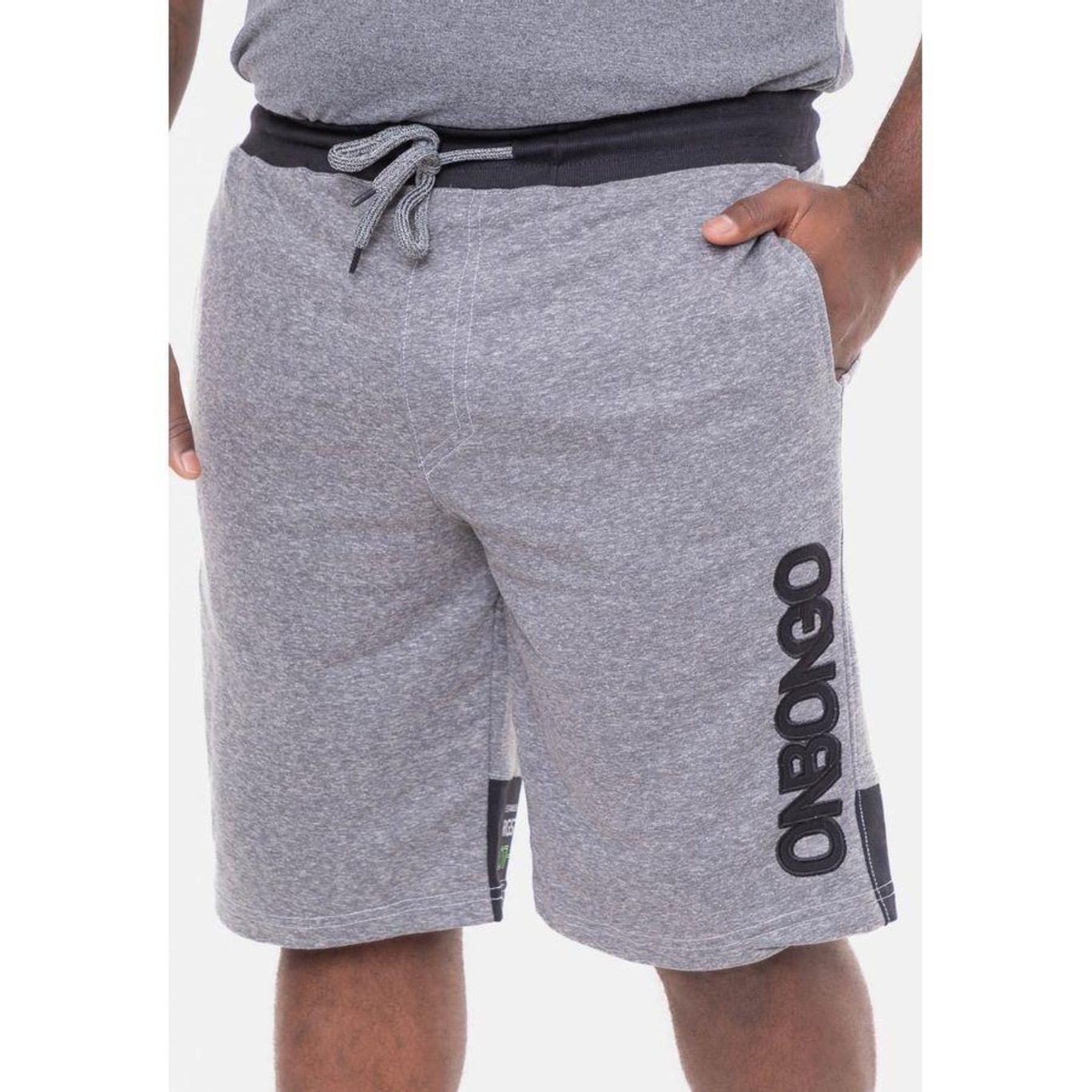 Bermuda Onbongo Moletom Plus Size - Masculina - Foto 3