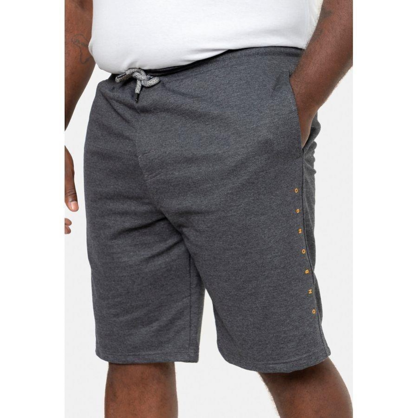 Bermuda Onbongo Moletom Plus Size Lion - Masculina - Foto 1