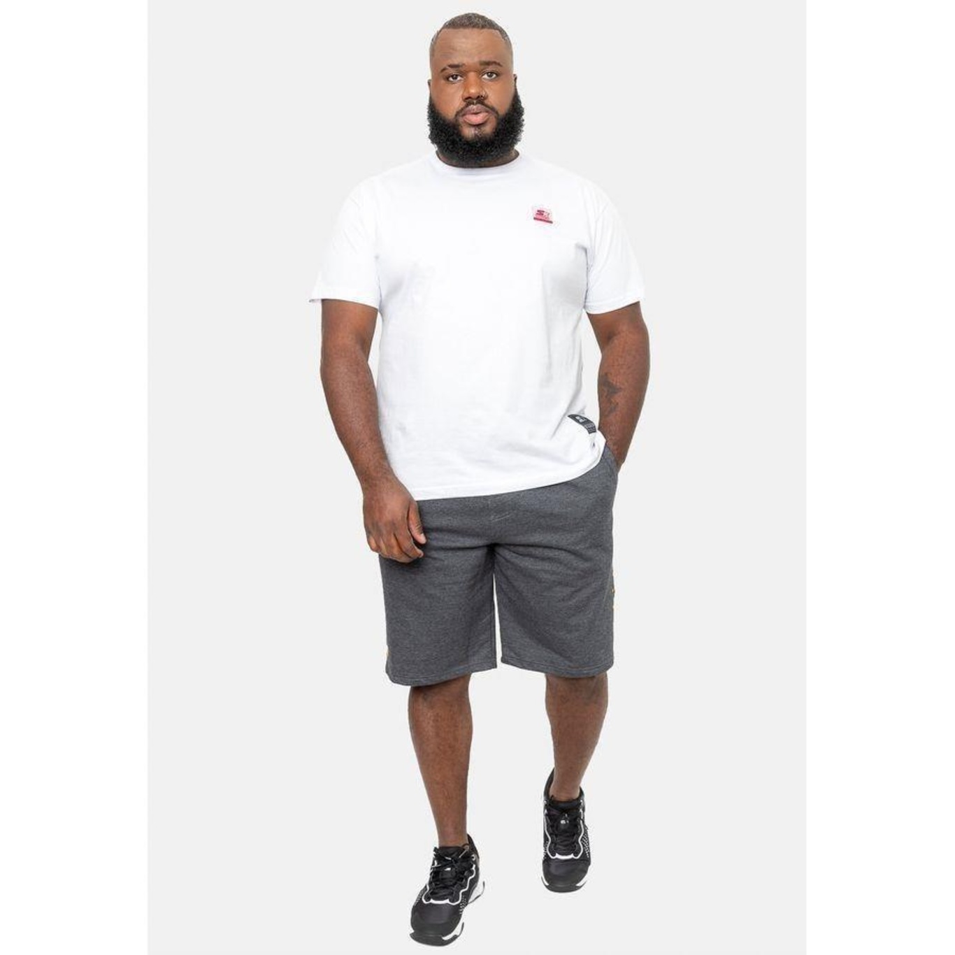 Bermuda Onbongo Moletom Plus Size Lion - Masculina - Foto 3