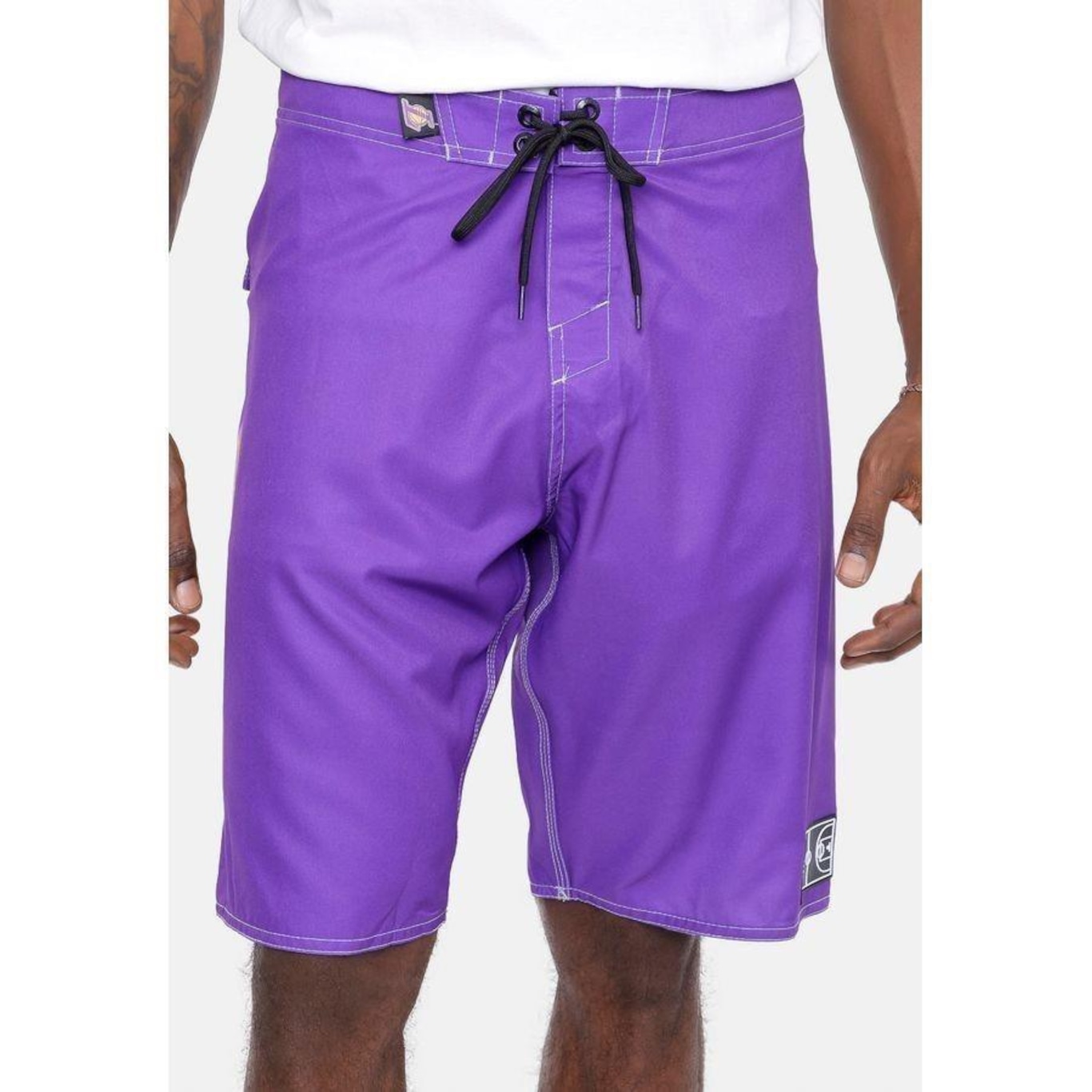 Bermuda Boardshort Nba Blur Logo Los Angeles Lakers - Masculina - Foto 4