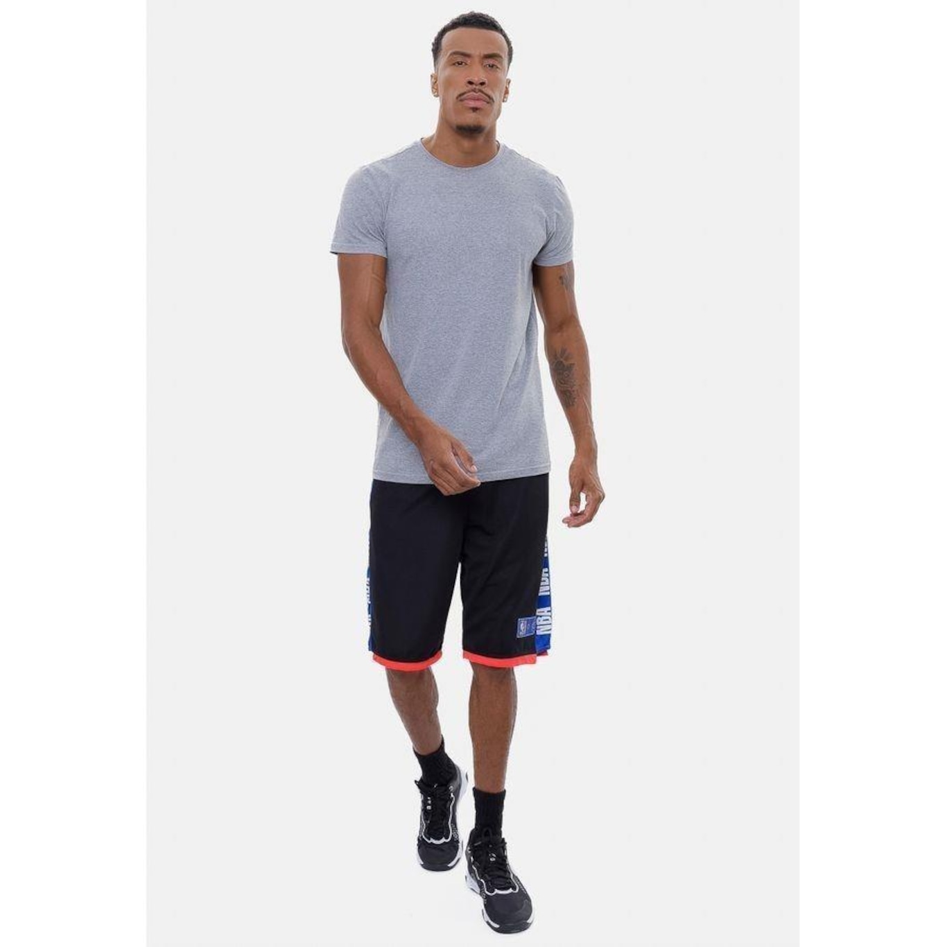 Bermuda Nba Sintética Wordmark - Masculina - Foto 1