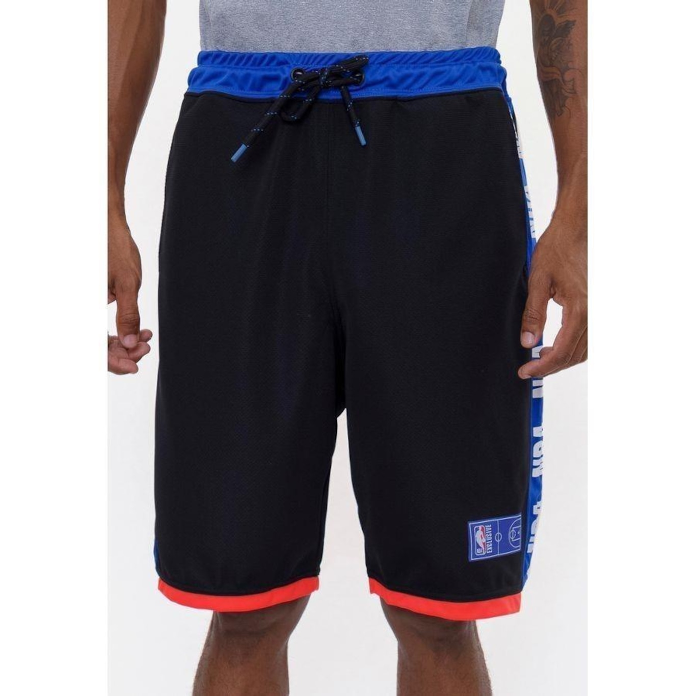 Bermuda Nba Sintética Wordmark - Masculina - Foto 3