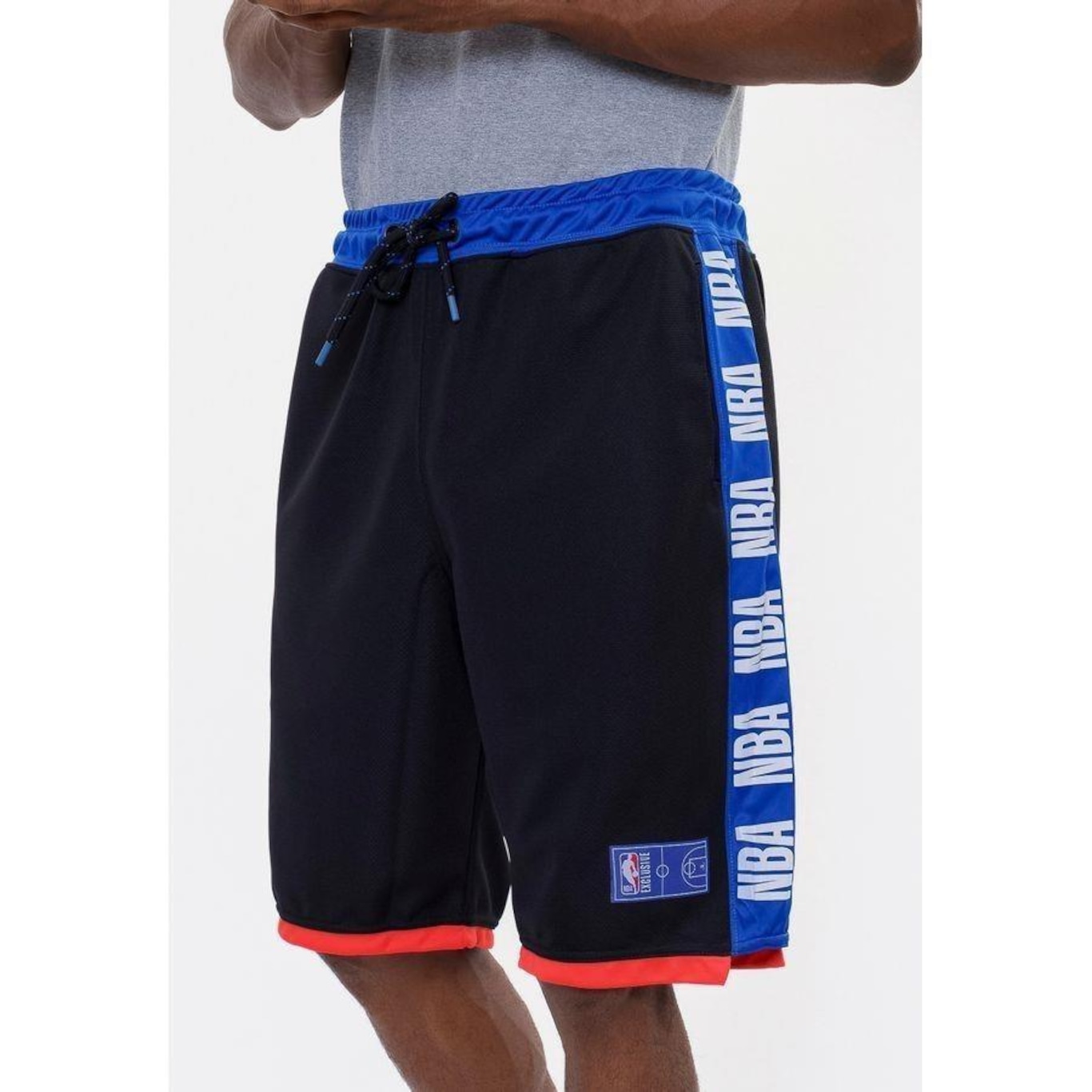 Bermuda Nba Sintética Wordmark - Masculina - Foto 4