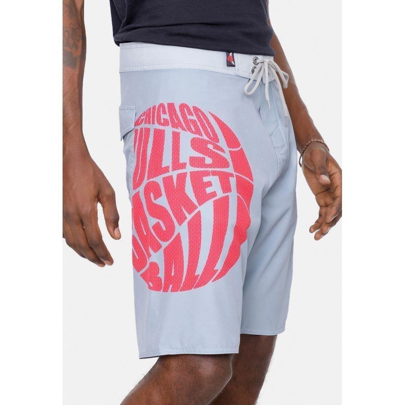 Bermuda Boardshort Nba Basketball Chicago Bulls - Masculina - Foto 1