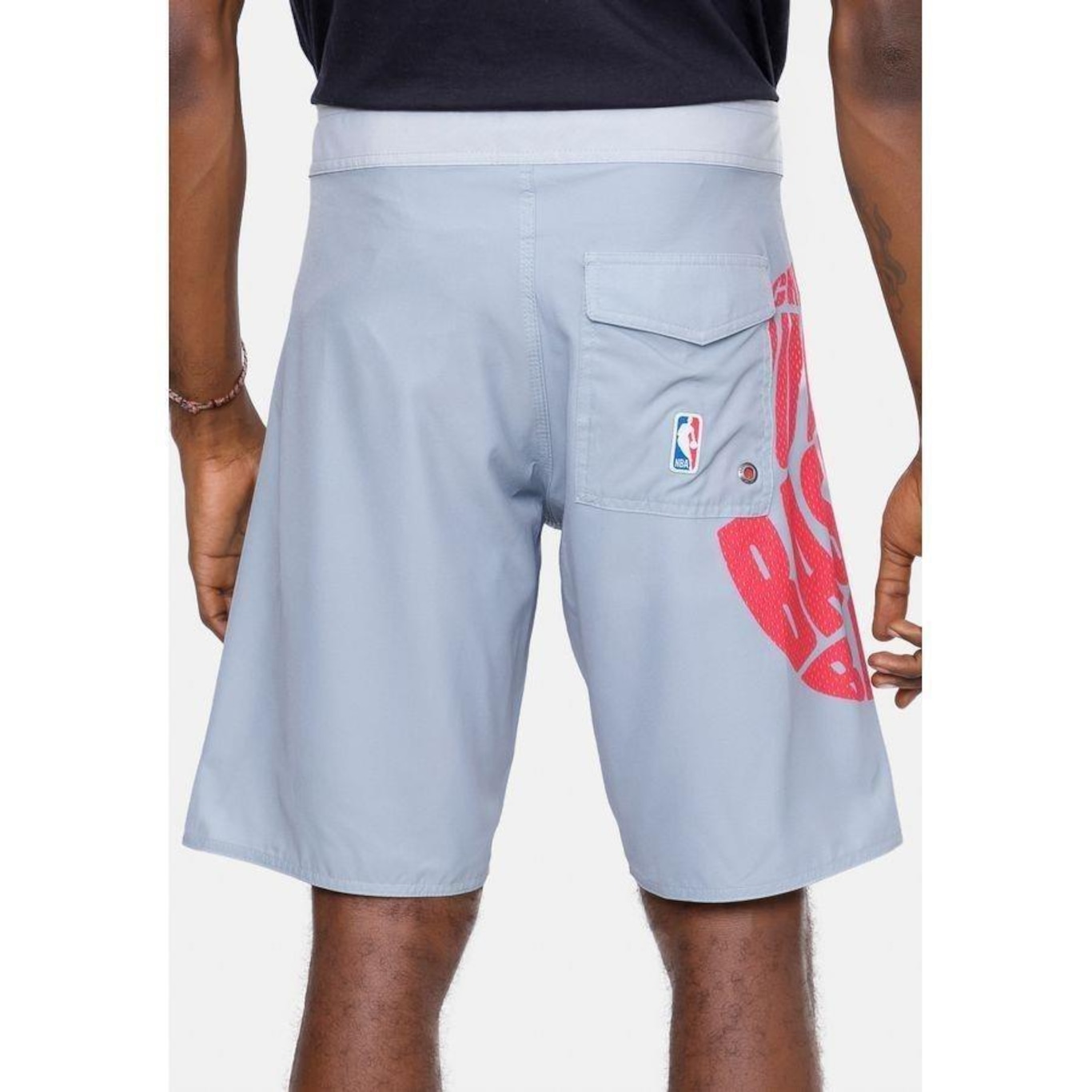 Bermuda Boardshort Nba Basketball Chicago Bulls - Masculina - Foto 4