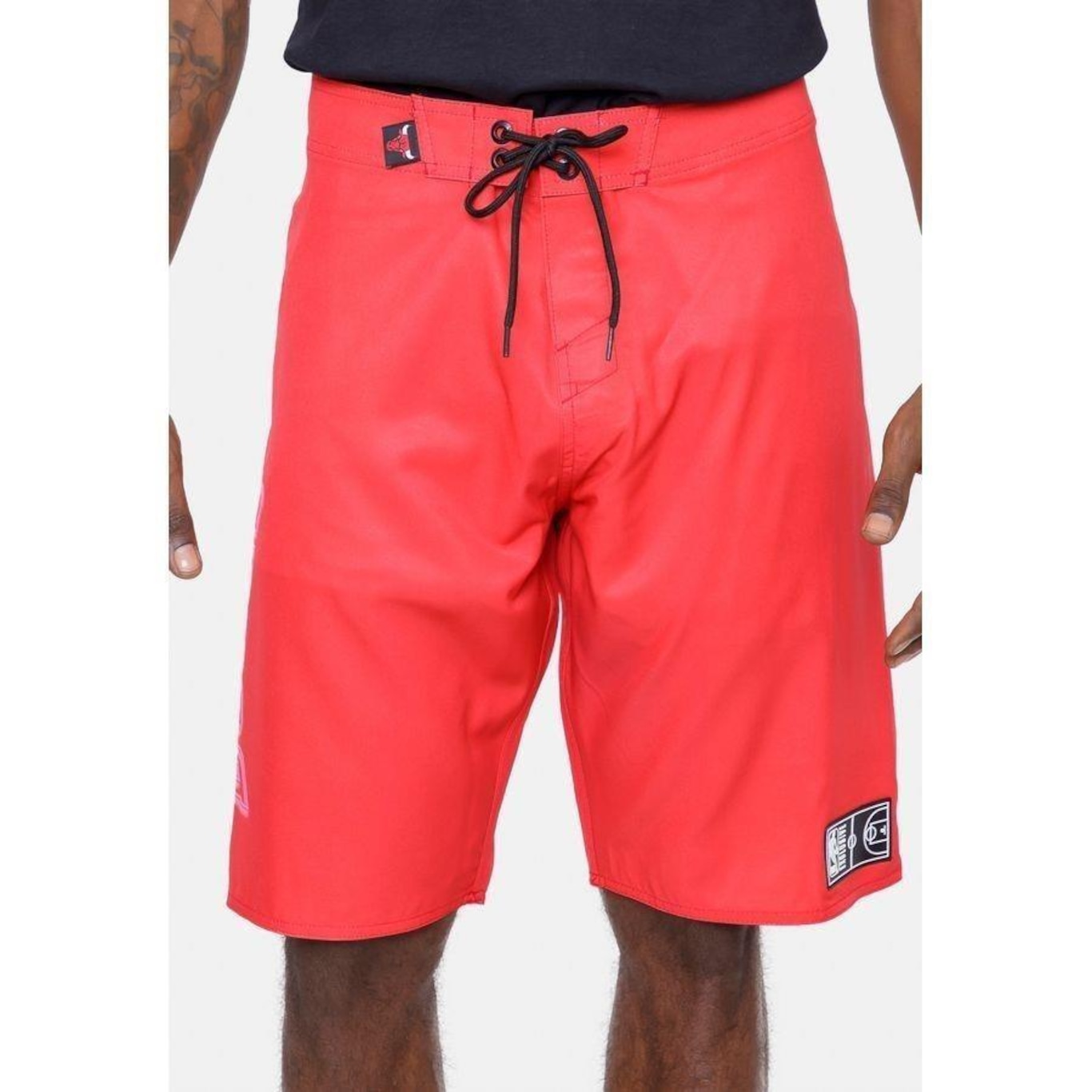 Bermuda Boardshort Nba Blur Logo Chicago Bulls - Masculina - Foto 1