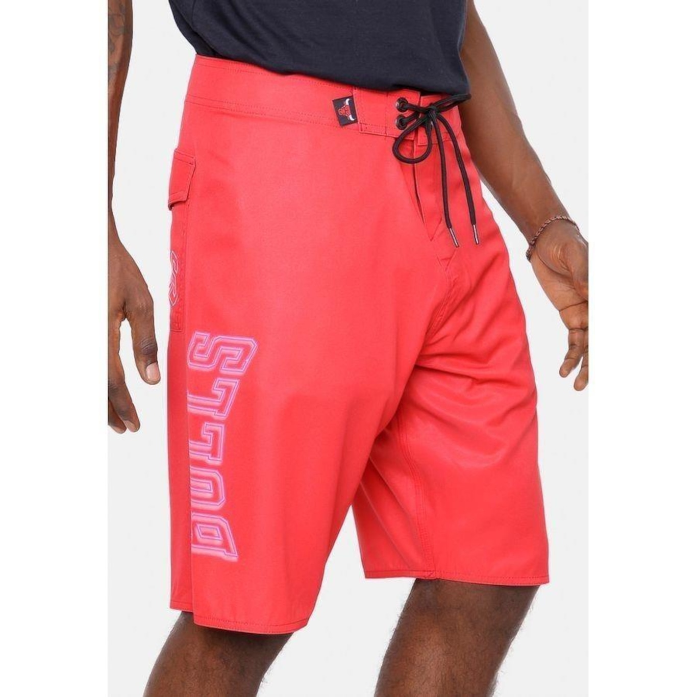 Bermuda Boardshort Nba Blur Logo Chicago Bulls - Masculina - Foto 4