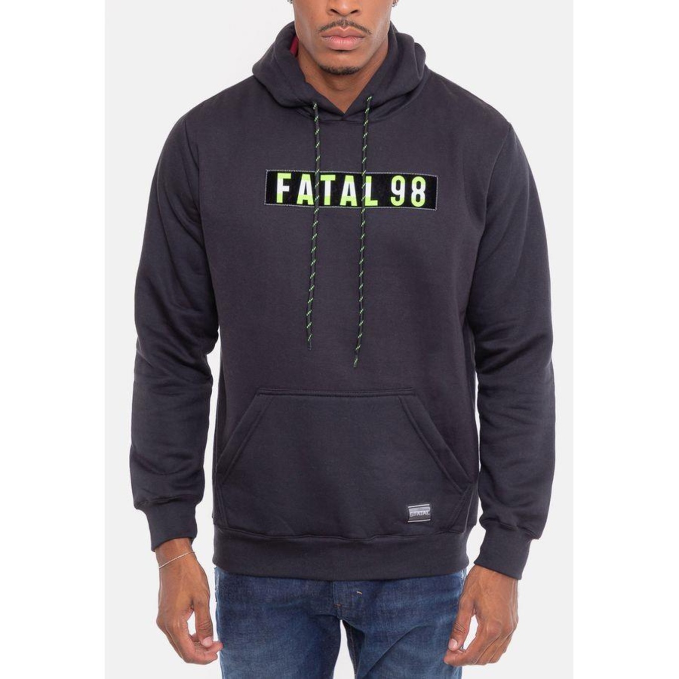 Blusão de Moletom com Capuz Fatal Fechado Piston - Masculina - Foto 1