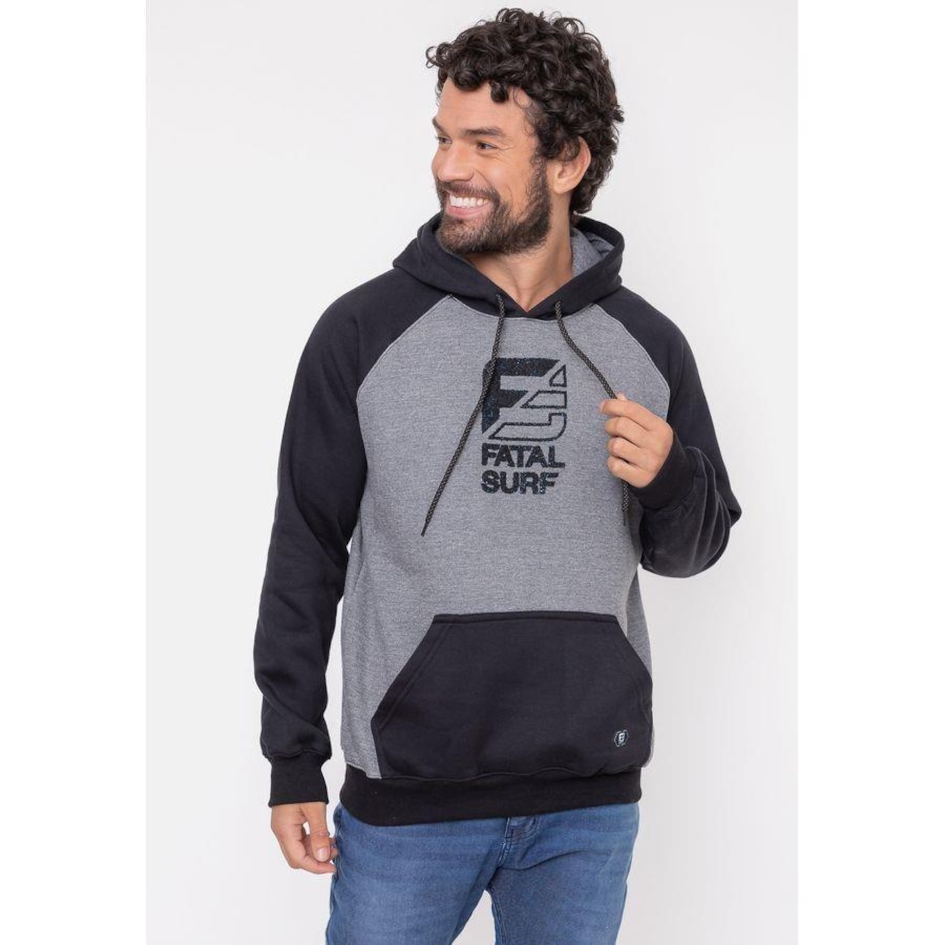 Blusão de Moletom com Capuz Fatal Fechado Peach - Masculina - Foto 4