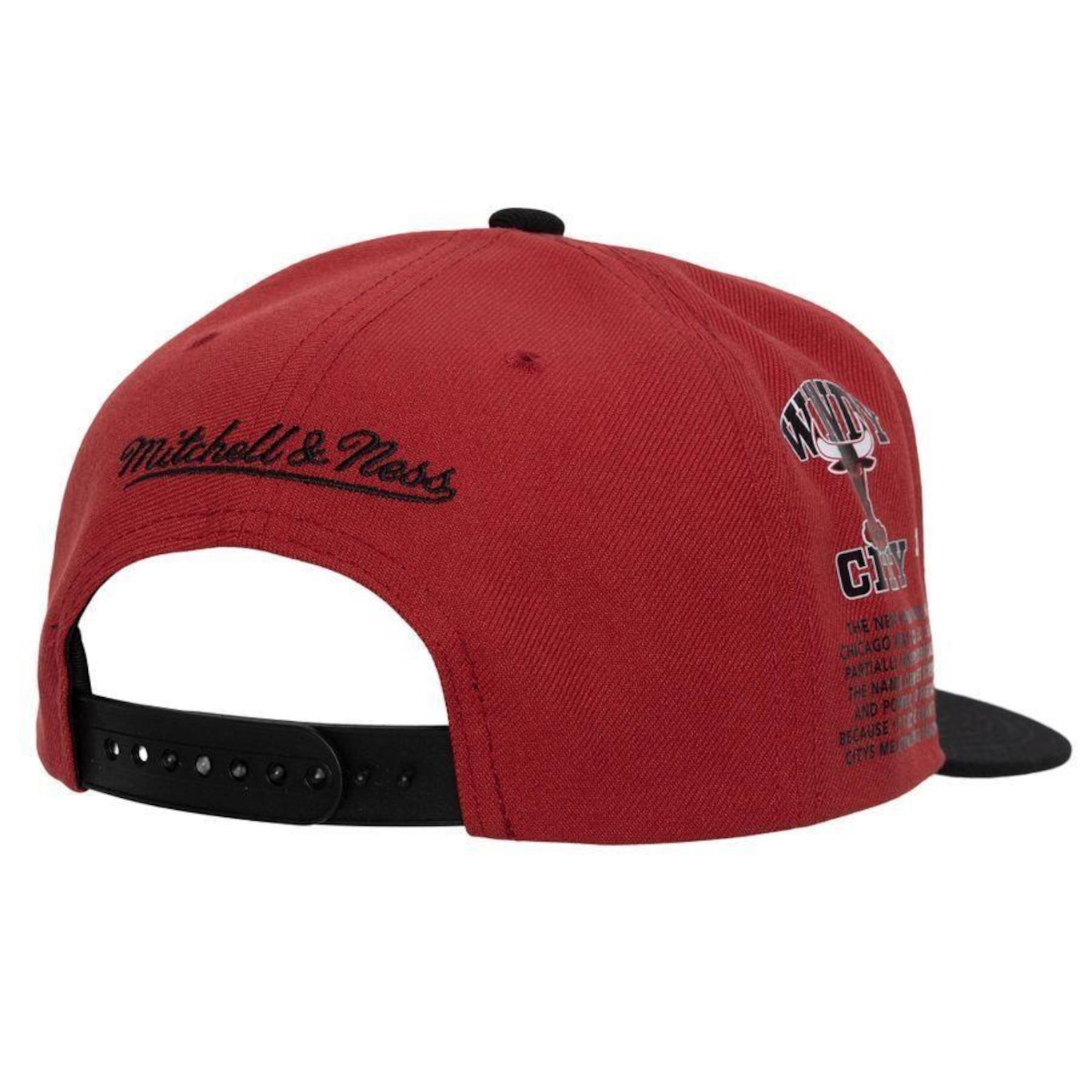 Boné Aba Reta Mitchell & Ness Nba Hwc Chicago Bulls - Snapback - Unissex - Foto 3