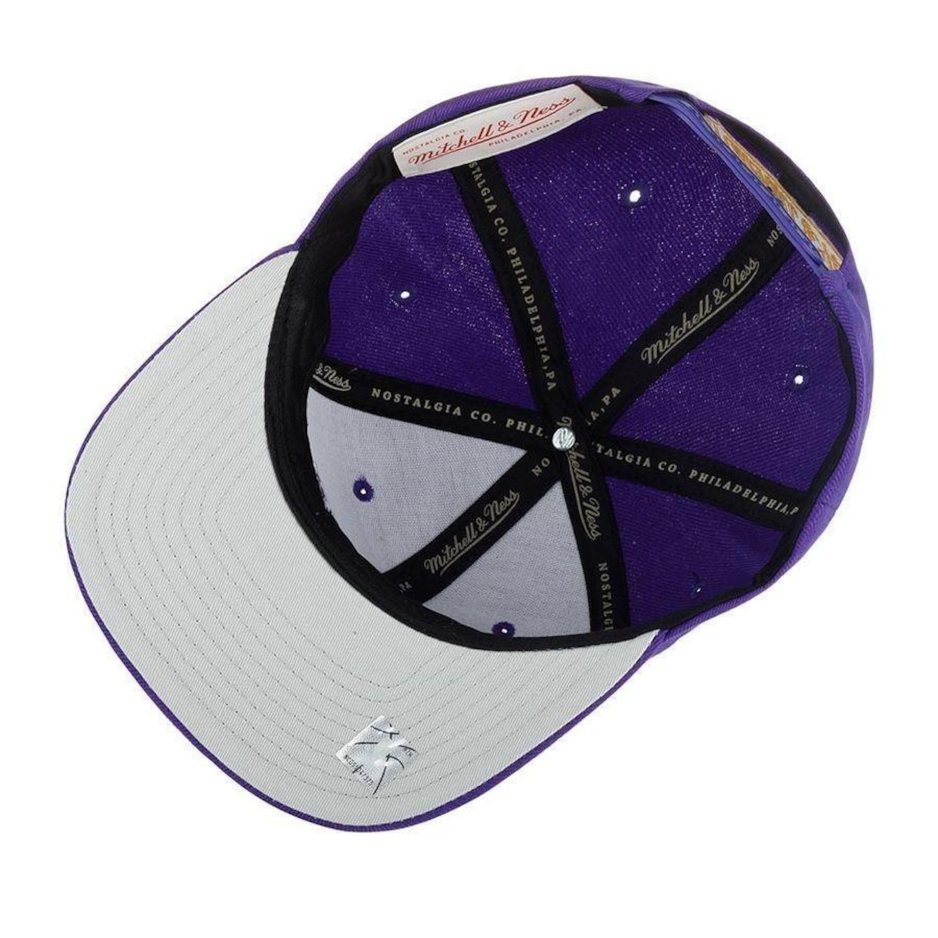 Boné Aba Reta Mitchell & Ness Nba Core Basic Los Angeles Lakers - Snapback - Adulto - Foto 3