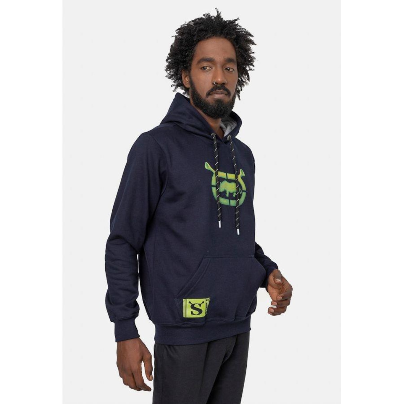 Blusão de Moletom com Capuz Ecko Green Collab Shrek - Masculino - Foto 4