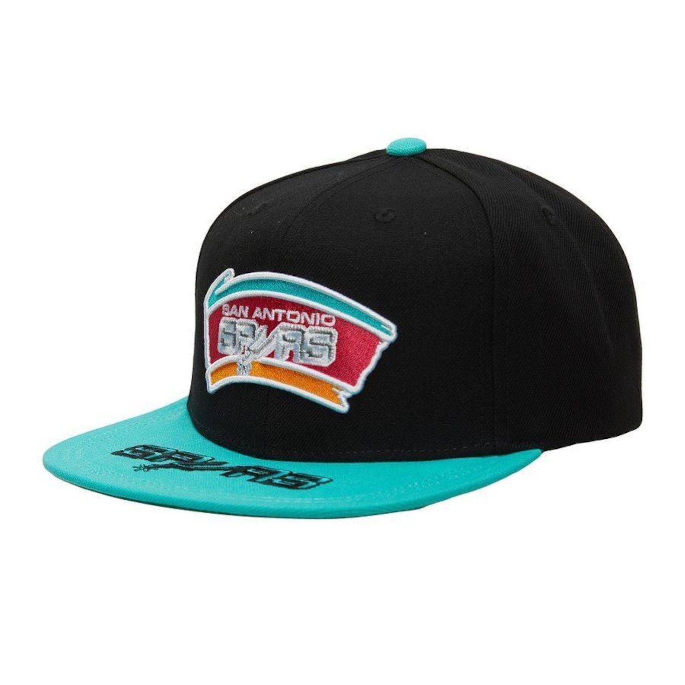 Boné Aba Reta Mitchell & Ness Nba Hwc San Antonio Spurs - Snapback - Unissex - Foto 3