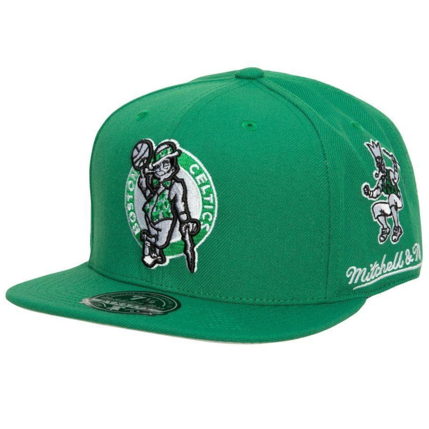 Boné Aba Reta Mitchell & Ness Nba Fitted Hwc Boston Celtics - Fechado - Unissex - Foto 2