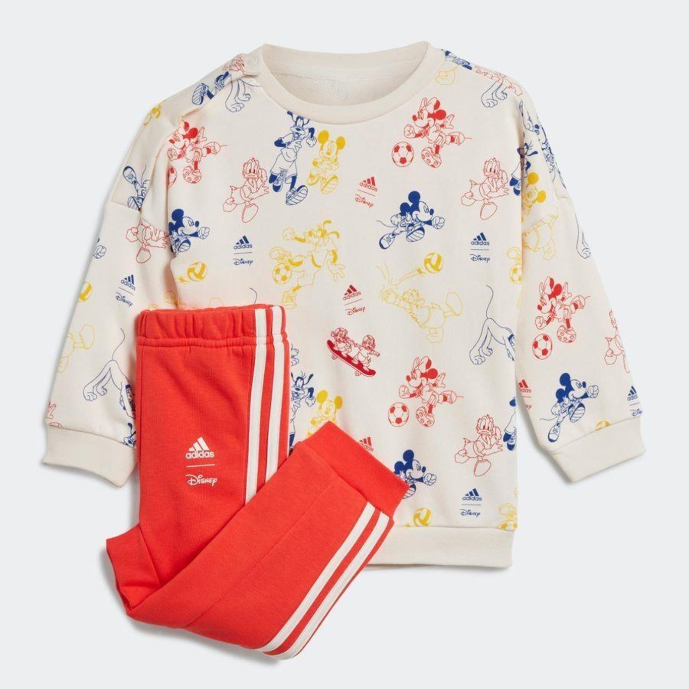 Conjunto adidas X Disney Mickey Mouse: Blusão de moletinho + Calça