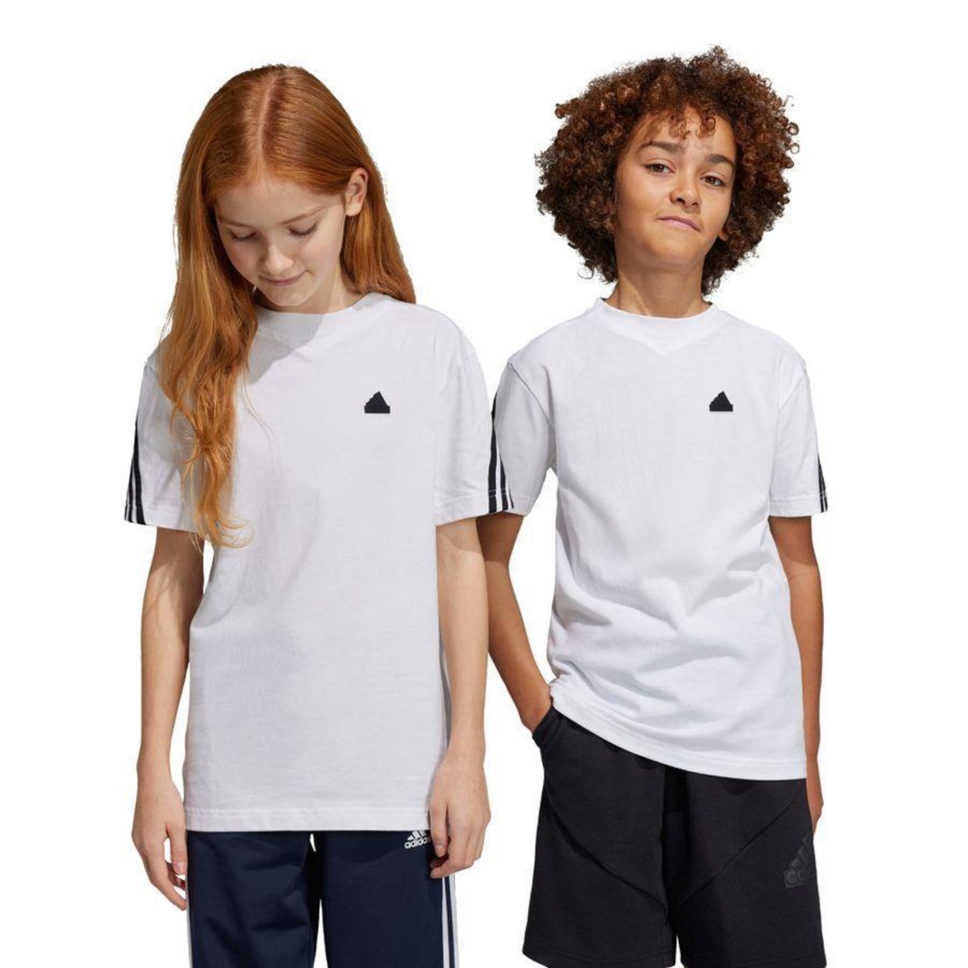 Camiseta adidas Logótipo Future Icons Infantil Branco