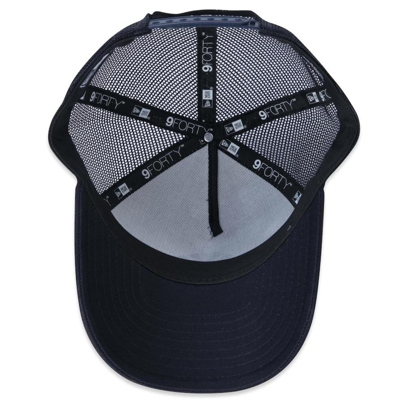 Boné Aba Curva New Era 9Forty A-Frame Trucker Mlb New York Yankees - Snapback - Infantil - Foto 5