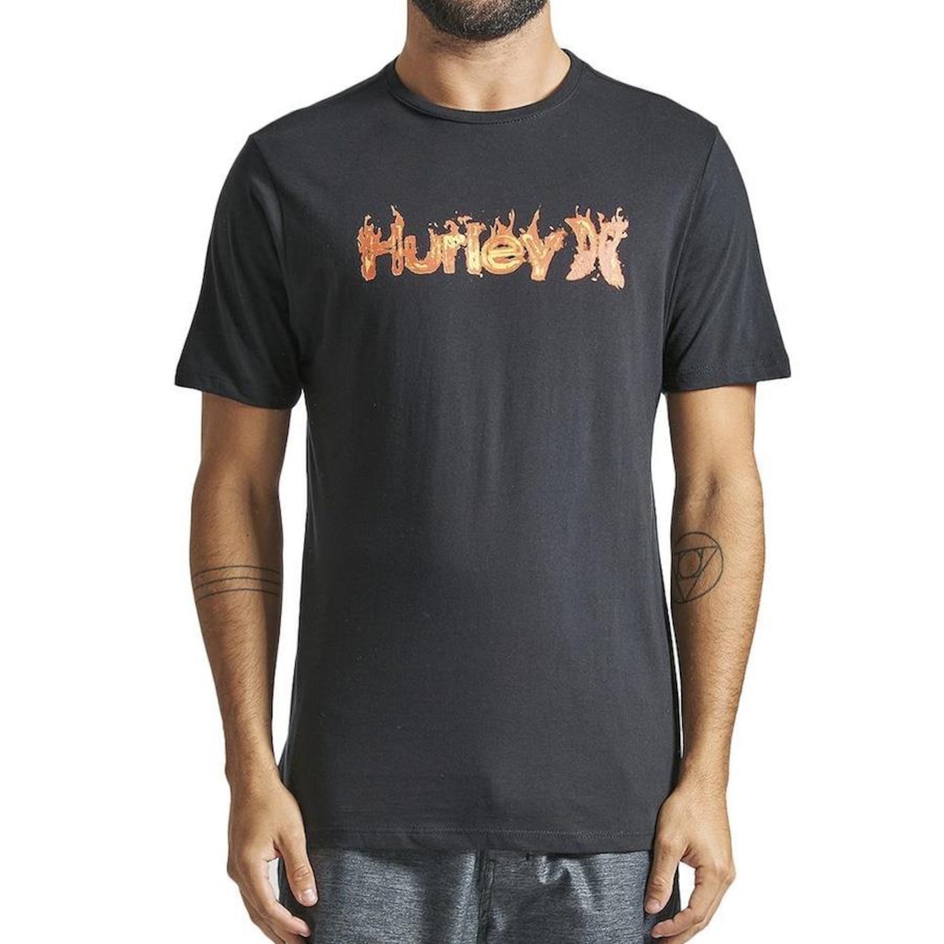 Camiseta Hurley O&O Fire Sm24 - Masculina - Foto 1