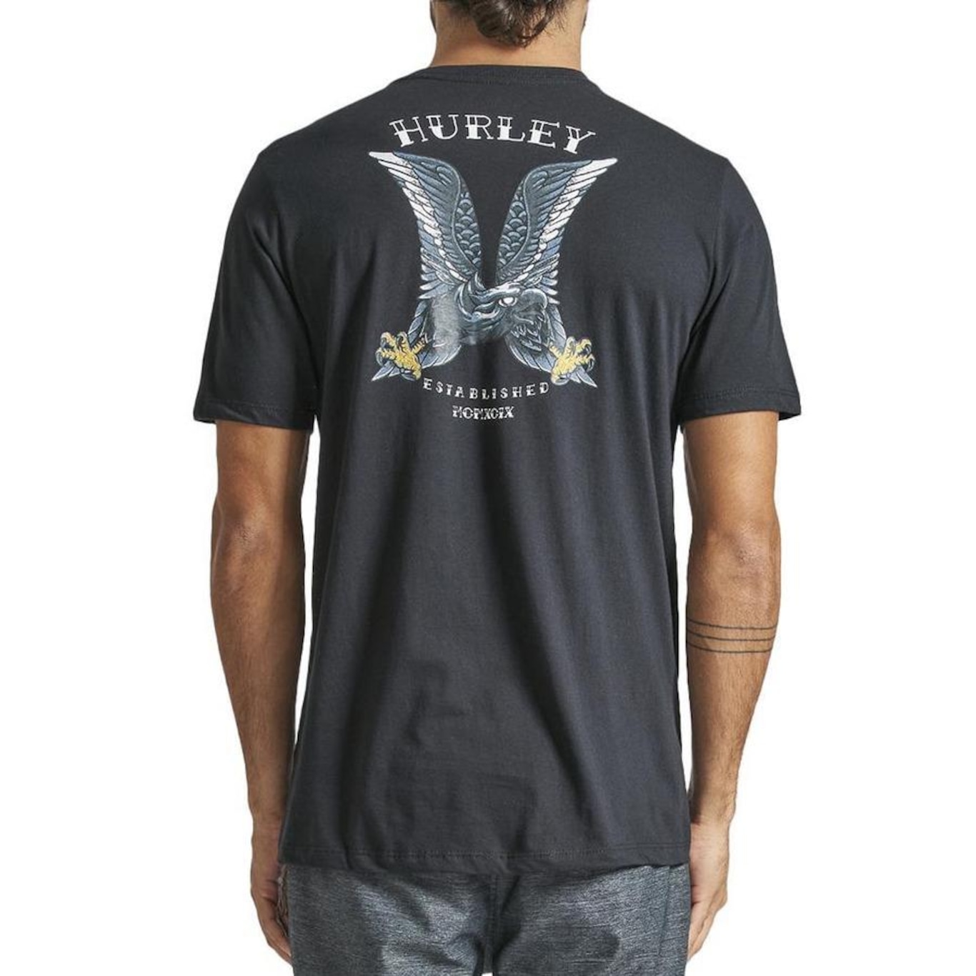 Camiseta Hurley Eagle Sm24 - Masculina - Foto 1